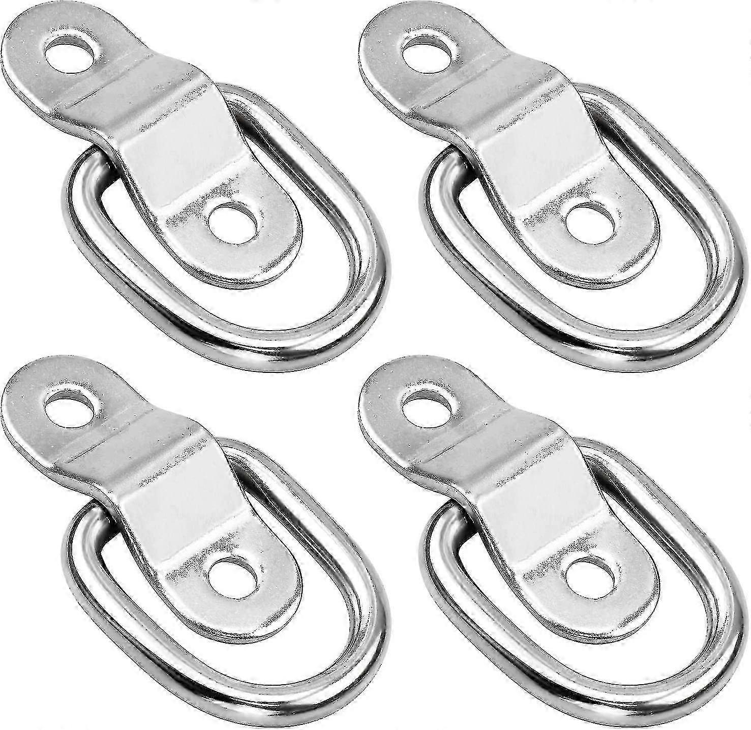 4 Pack D-ring Anchor Tie Downs Lashing Rings Load Cargo Anchors Points With Mounting Bracket