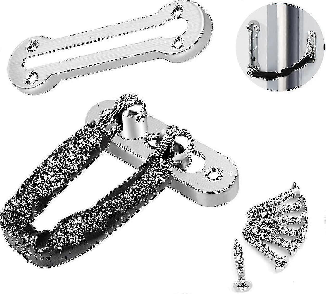 304 Stainless Steel Safety Chain for Doors, Anti-scratch and Anti-theft with Hardware, Suitable for Hotels and Homes 1pc