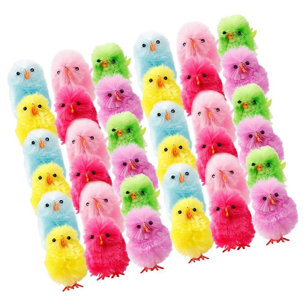 Easter Chicken Party Adornment Window Shops Mini Chick 36Pcs