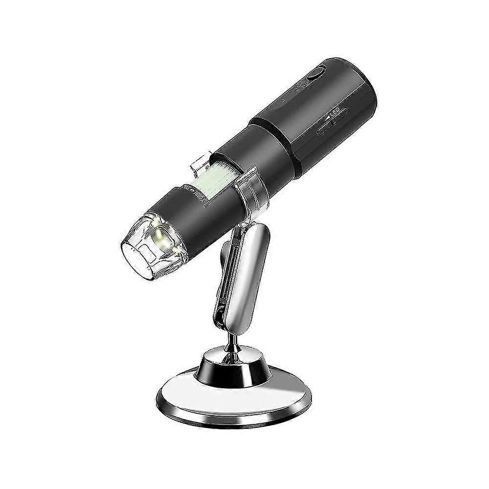 Drahtloses Digitalmikroskop, kompatibel mit Laptop Windows Mobile Phone Computer (schwarz)--