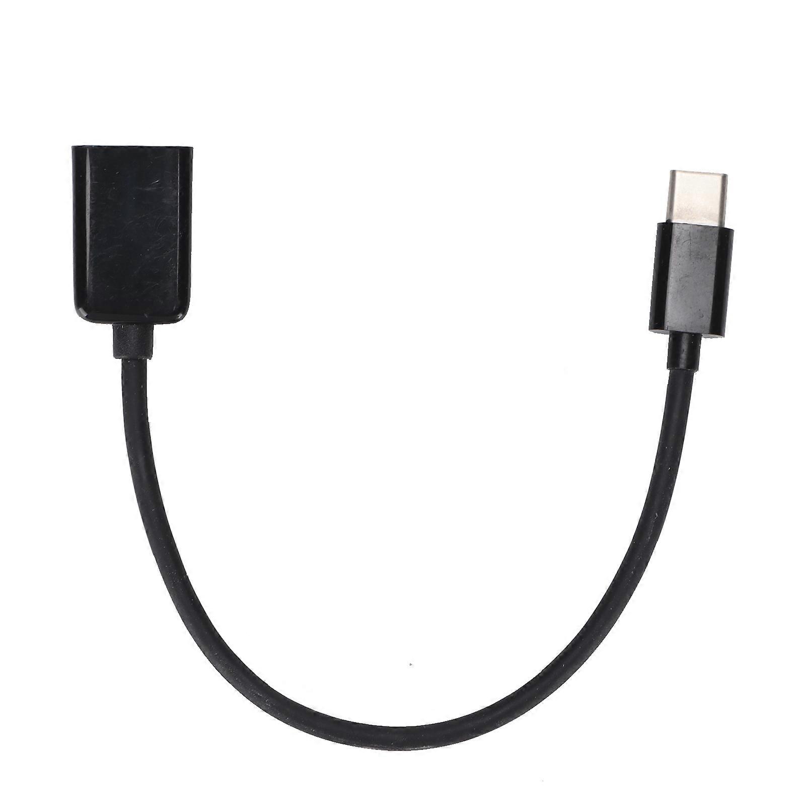 TypeC to OTG Adapter Portable OTG Cable Converter for Mouse Keyboard USB Devices(Black )