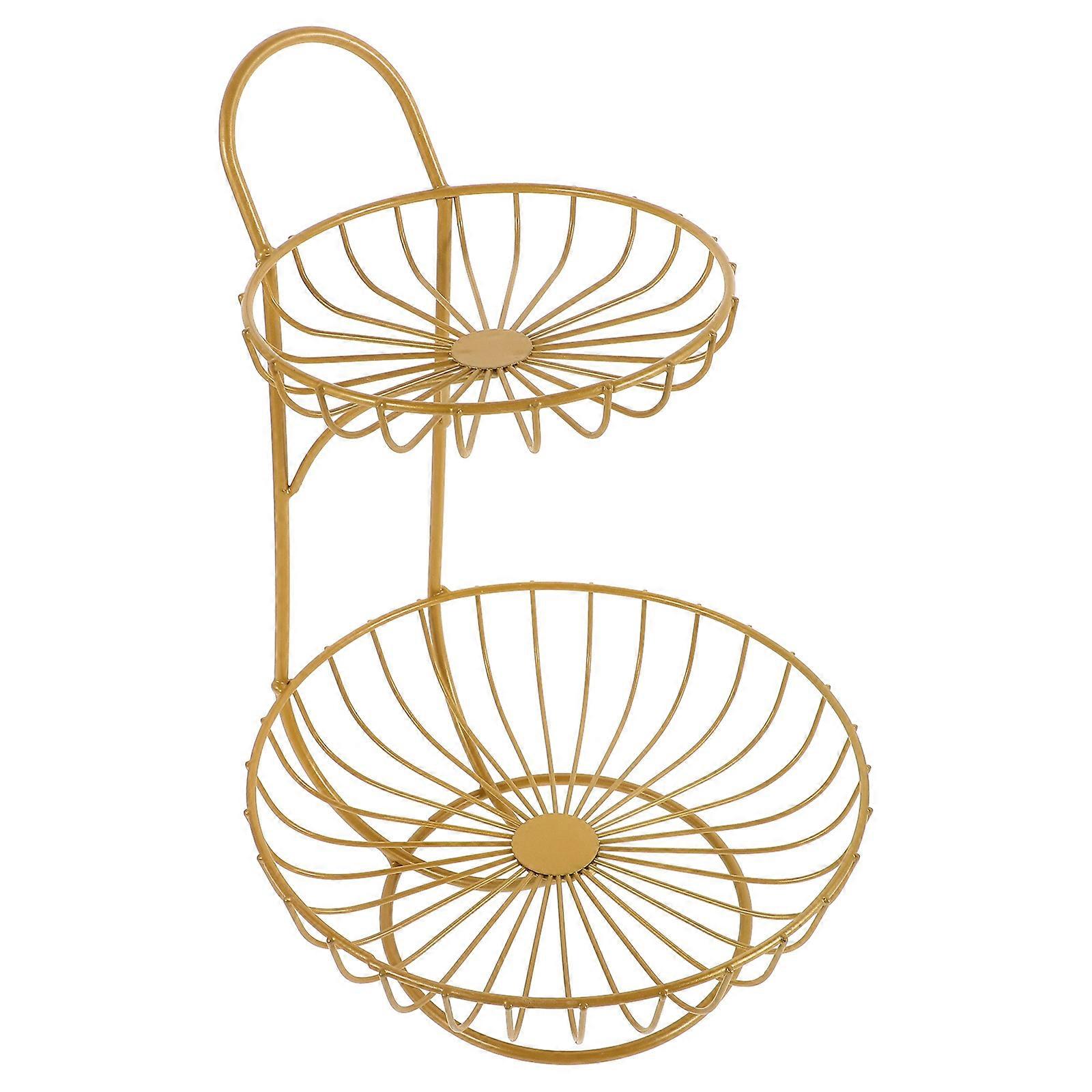 Modern Fruit Basket For Table Centerpiece Fruit Display Home Decor 13.0×9.4×9.4in 1Pack