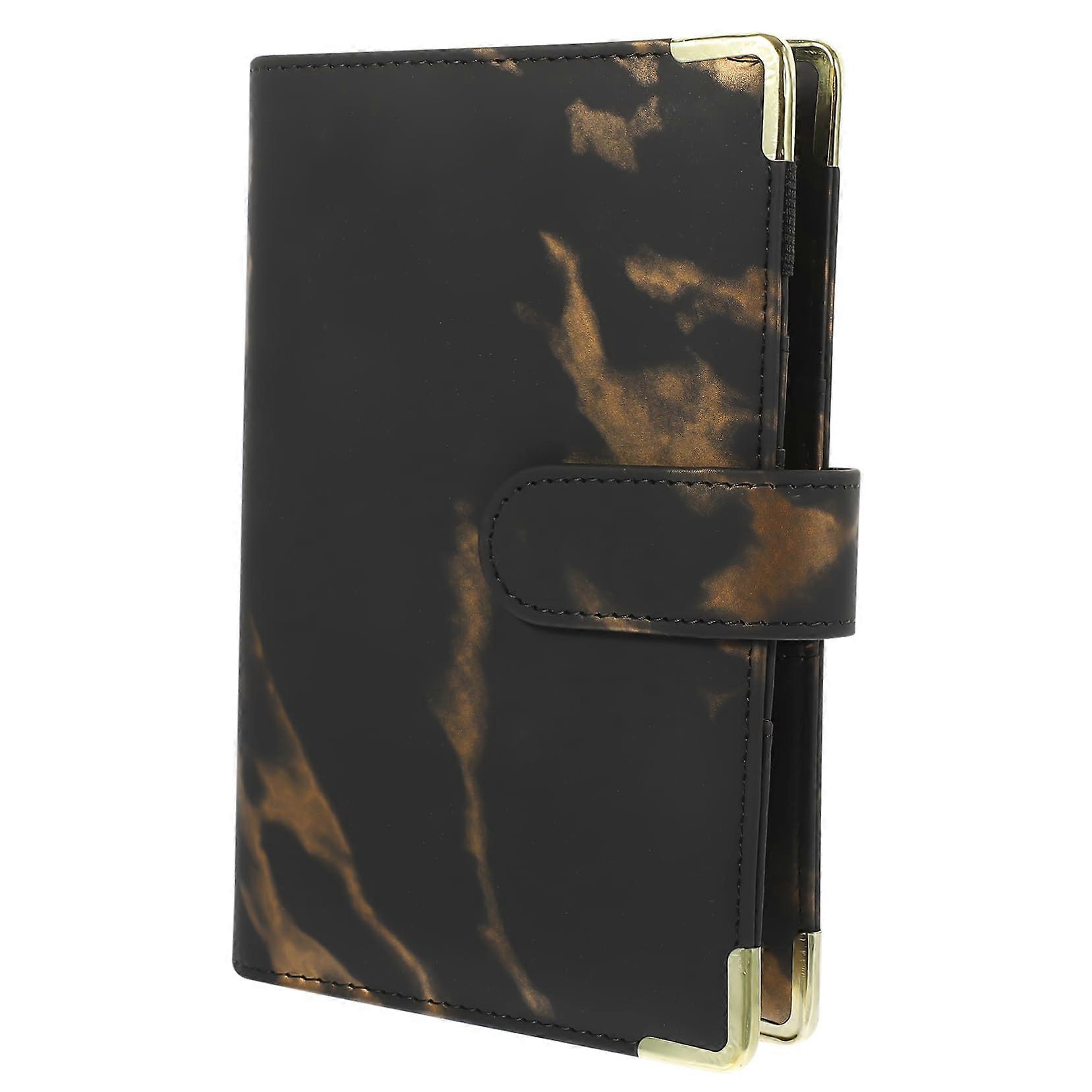 Binder Cover Marble Notebook Shell Refillable Cash Wallet