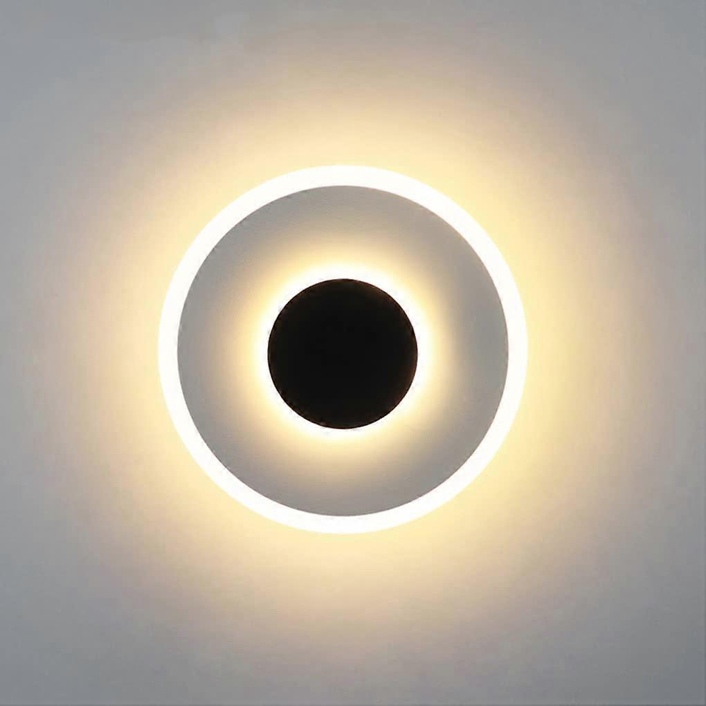 Modern Round Wall Lamp LED 14W Nordic Nightstand Warm Light 3000K Acrylic Ø20cm