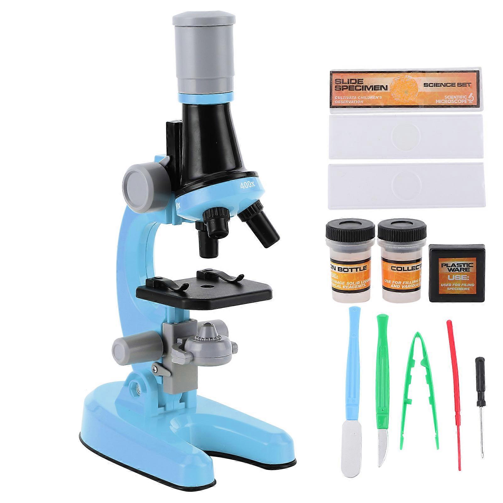 40X‑1200X High Definition Microscope Monocular Plastic Biological Microscope for Child