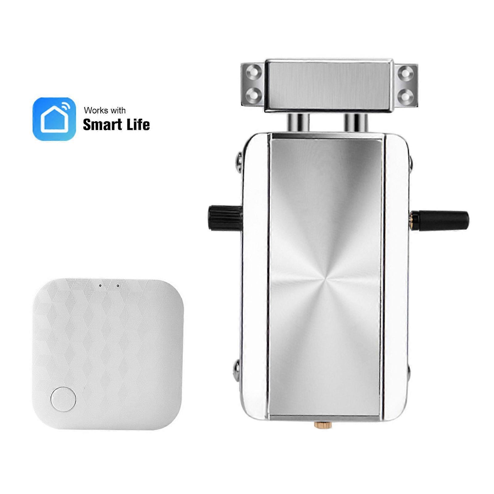 WiFi Door Kit Tuya / SmartLife Remote Keyless Entry Electronic Lock Smart Wireless Anti-theft Deadbolt Access Control System for Home Hotel Apartment