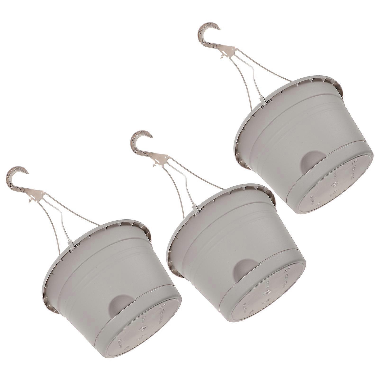 Here's a polished product description for your **3pcs Hanging Planter Durable Plastic Flower Pots With Hooks**:
### 🌿 3 Pack Hanging Planters –