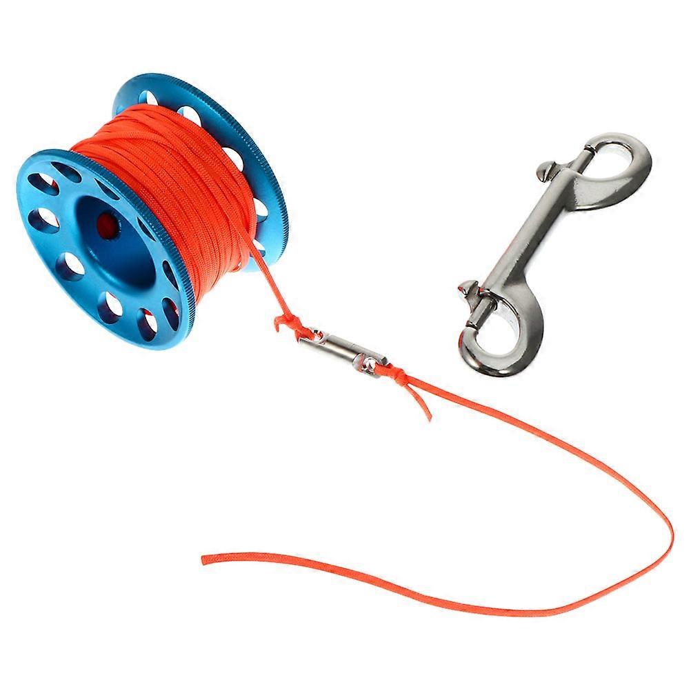 Scuba Dive Reel Line Professional Divers Cave Diving Simple Design 2.55X2.55X1.38inch Durable Use 1 Set