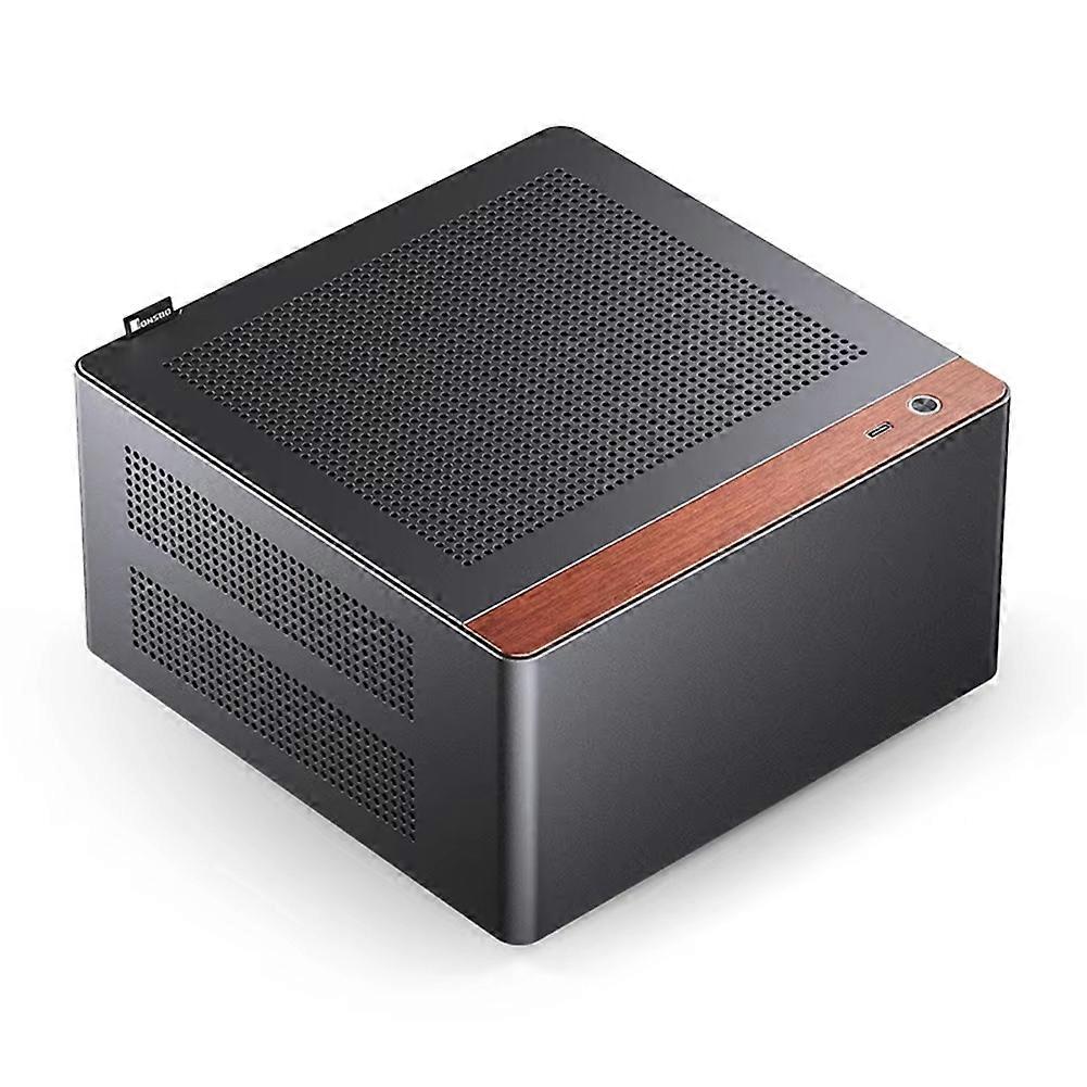 Jonsbo NV10 Mini ITX PC Case, 1U FLEX Power Supply Support, 4.5L Capacity, Compact and Elegant Design Black