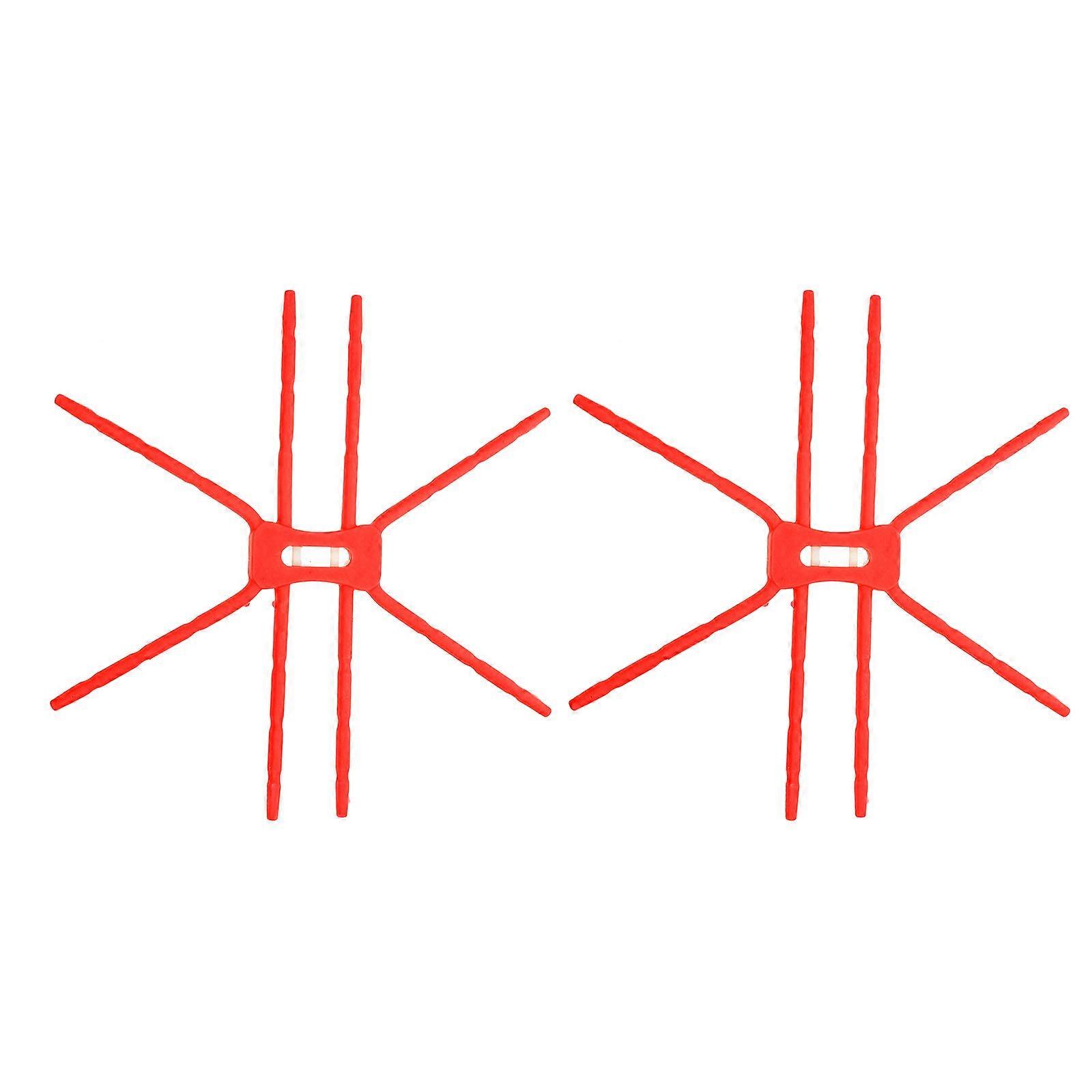 Desk Cell Phone Stand Spider Tablet Stand Flexible Design For Dorm Use Red 19X5X0.5CM 2Pcs