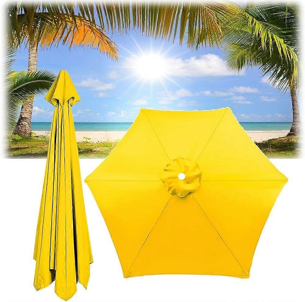 Market Patio Umbrella Canopy – 6Rib Replacement – UVProtective, WaterRepellent (250cm/8.2FT, Color: 6)