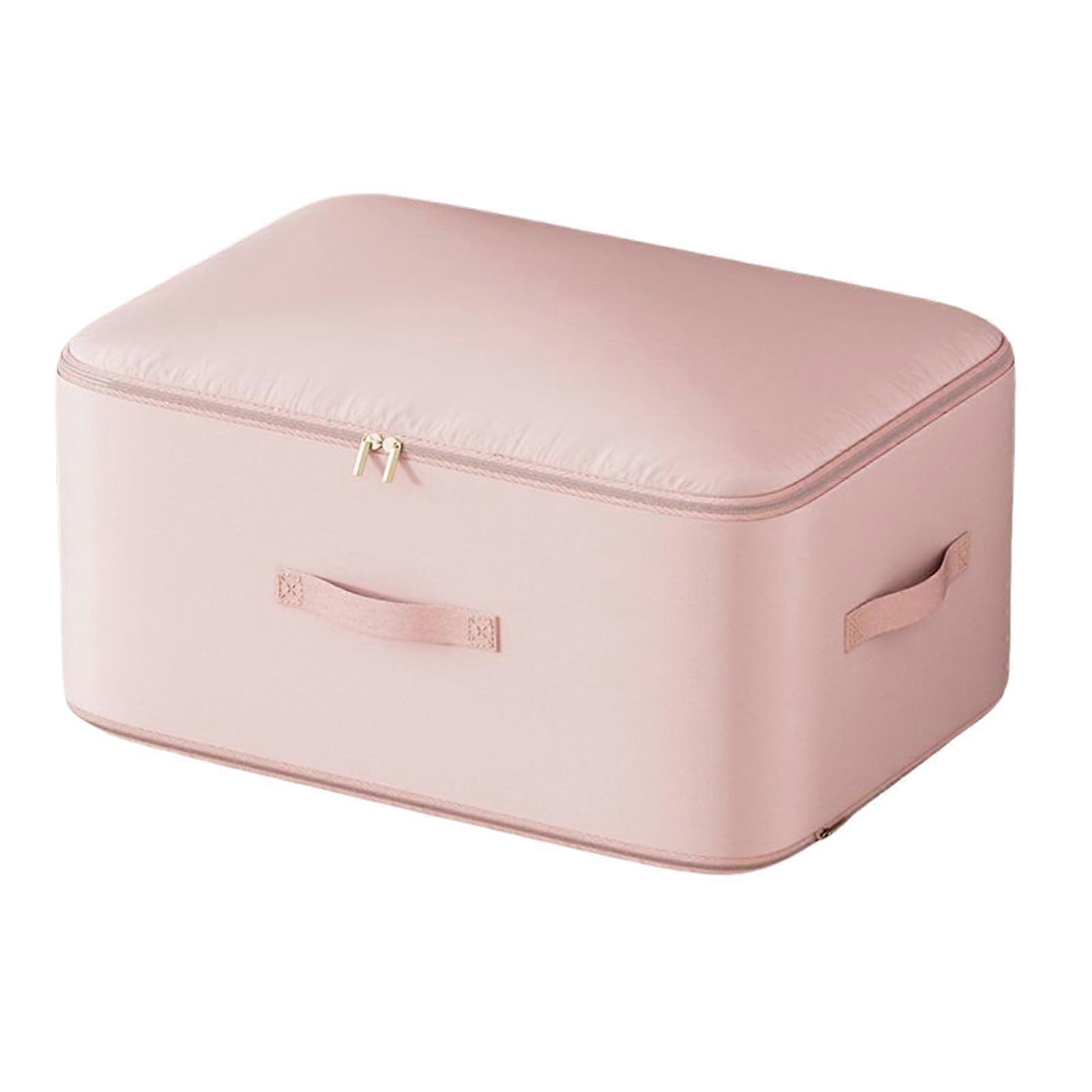 LX Large Capacity Self-Compressing Storage Bag for Duvets Heavy Duty Packing Cube Pink Space Saver