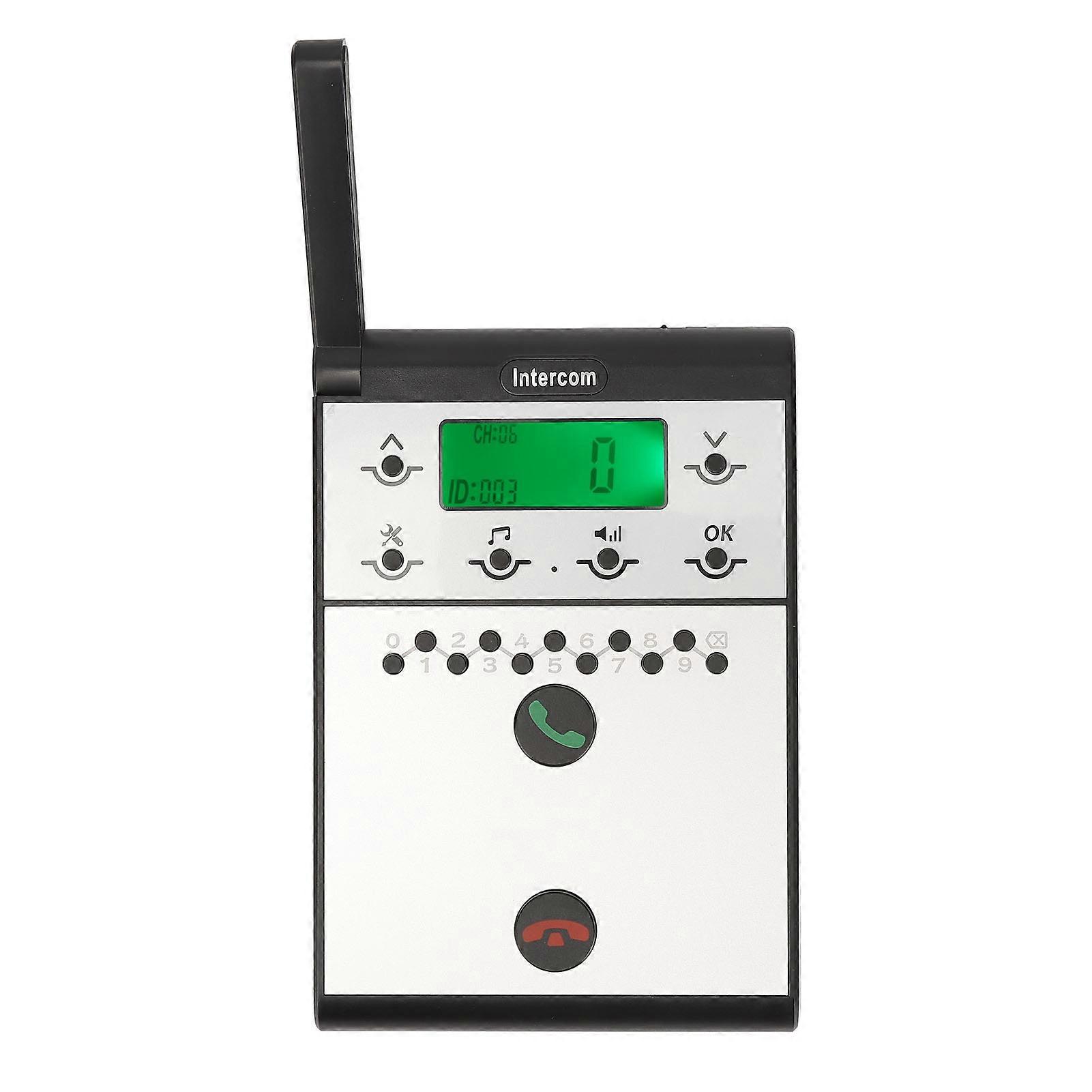 Wireless Intercom System 2km Long Range LED Screen Room to Room Sub Master Intercom Communication