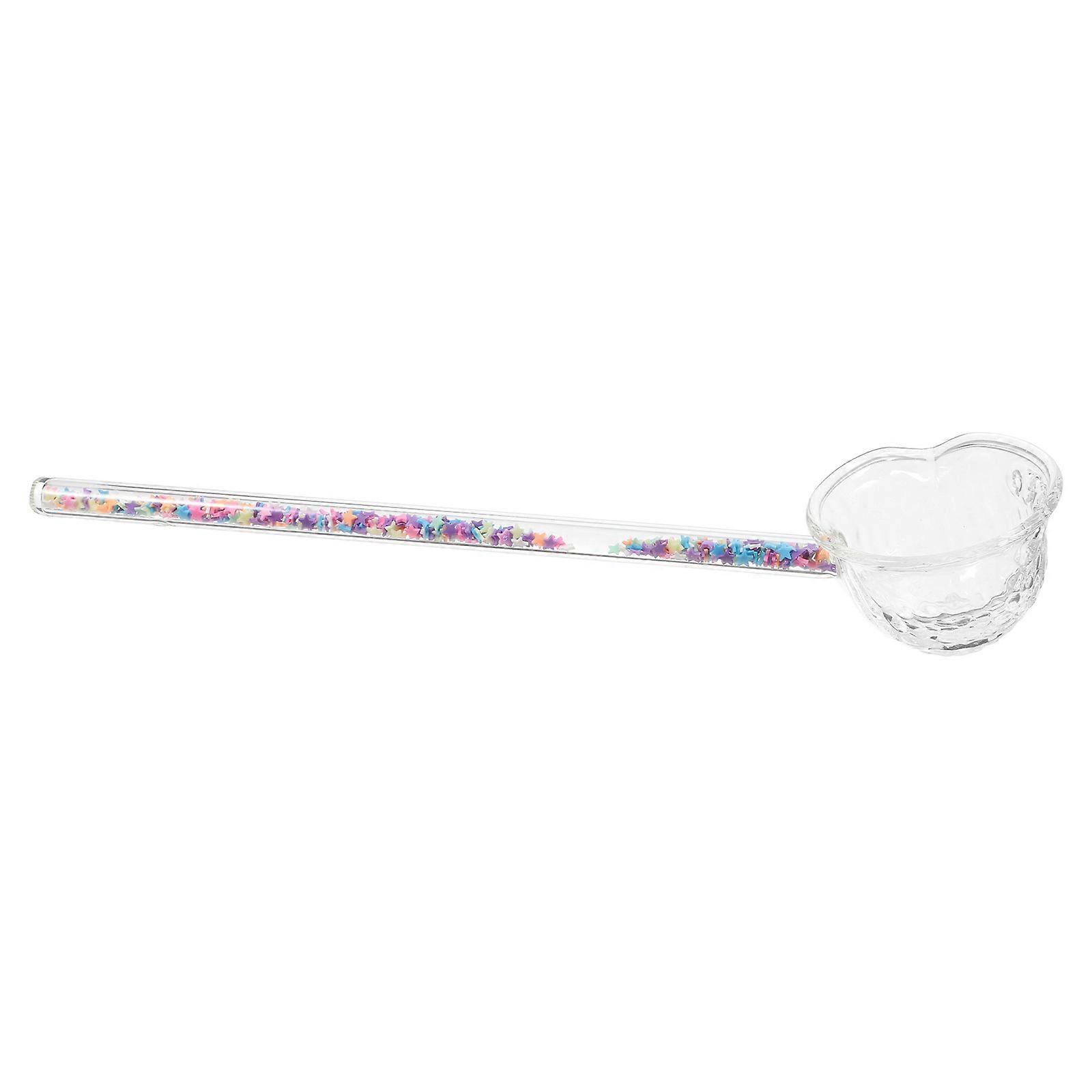 Here's a polished product description based on your input:

 

**Japanese Decorative Glass Tea Spoon – Colorful Borosilicate Serving Scoop for Loose