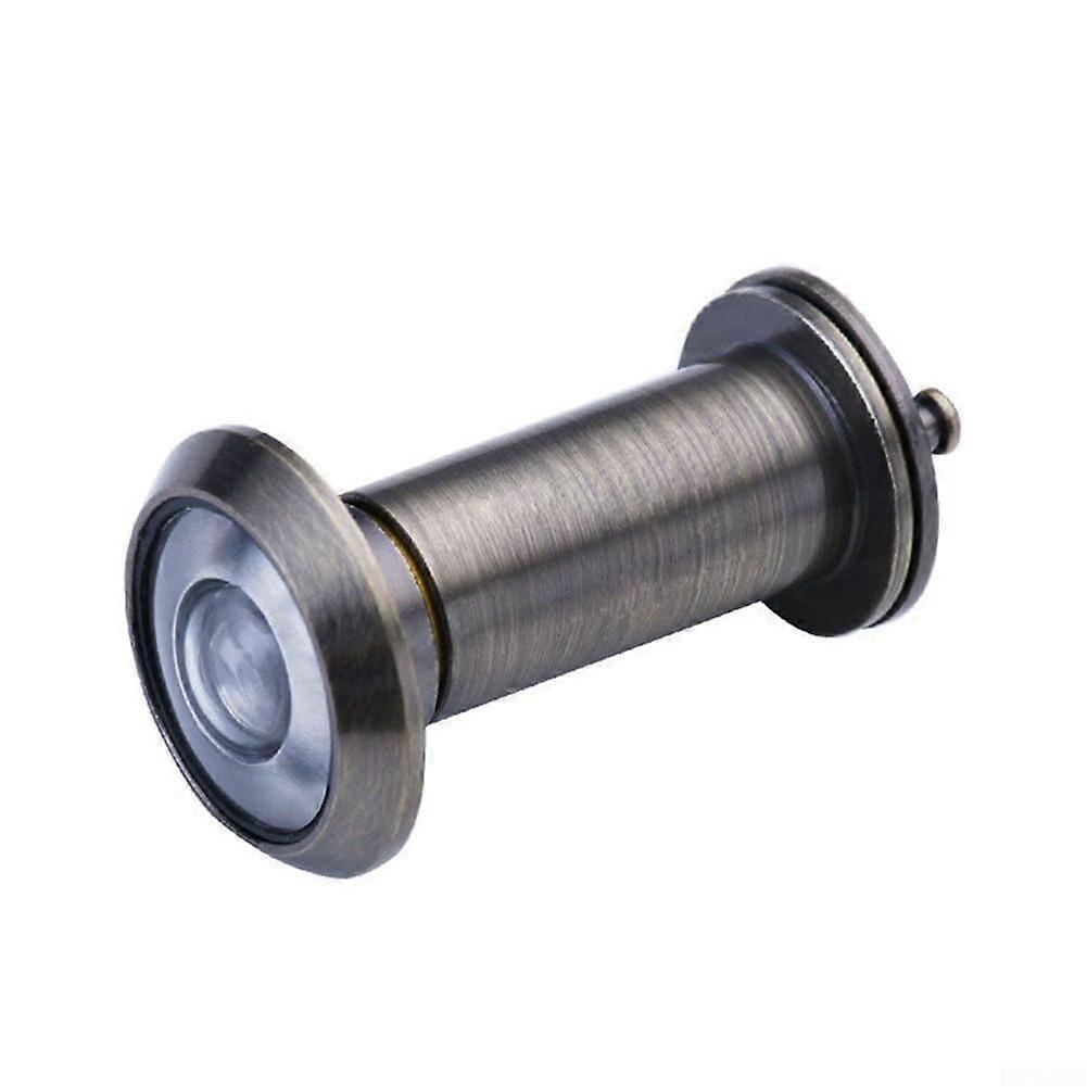180-Degree Door Viewer with Adjustable Lens for Enhanced Privacy - Green Bronze Finish
