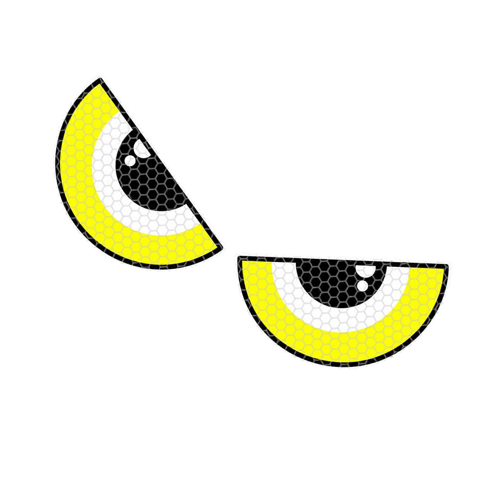Upgrades Gothic Raised Eye Decal Non Glowing  Reflective Surfaces Not  Scratch Embossed Car Sticker for Vehicle Exteriors Multicolor