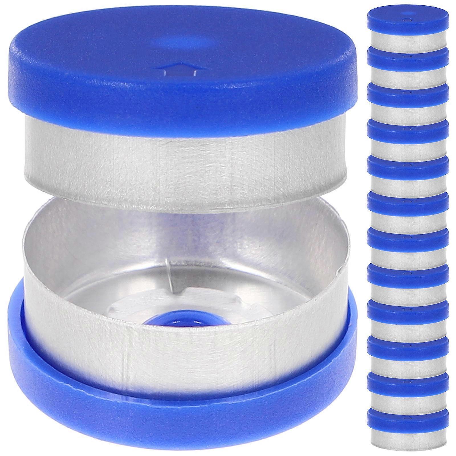 240pcs Aluminum Cap Vials with Silicone Seals for Bottle Multi Practical Storage Solution