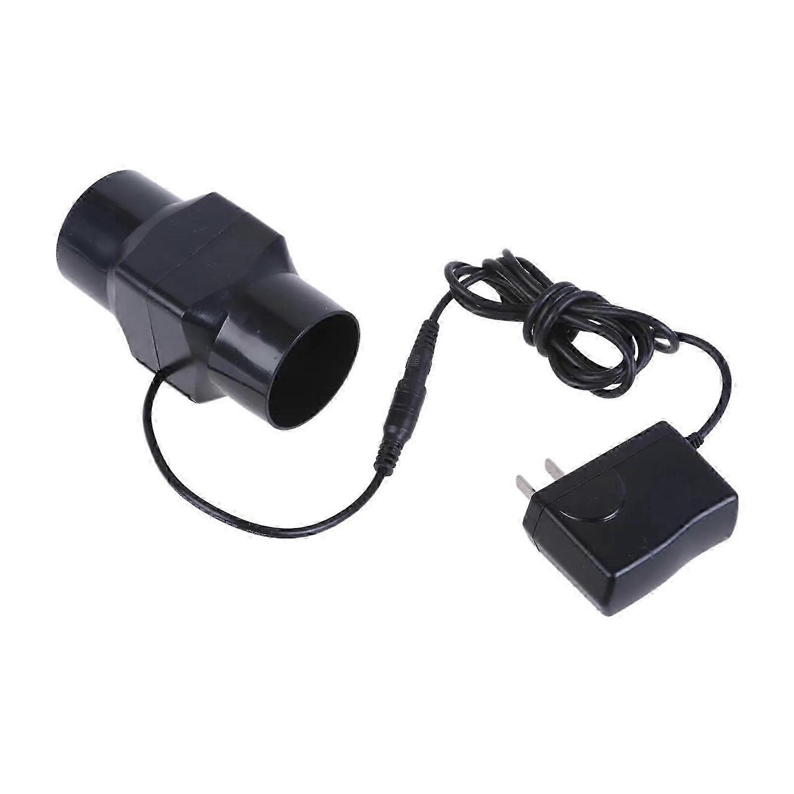 مروحة هواء مجرى تهوية قوية 12 فولت 2 بوصة تنفيس الأنابيب لمرحاض الحمام مستخرج هواء المطبخ محول الولايات المتحدةأسود SZRH AJ