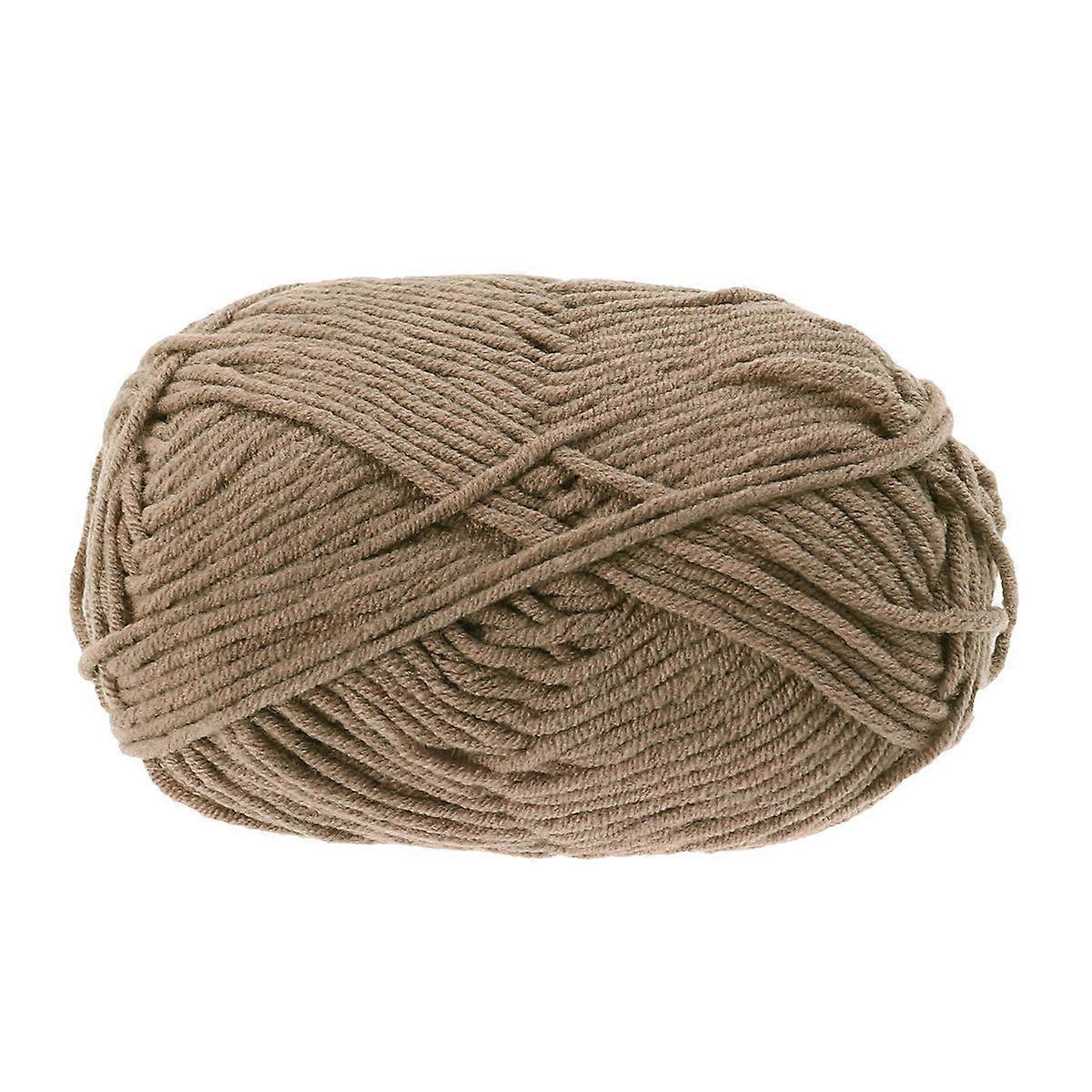 Chunky Milk Cotton Yarn Super Soft Camel for Crochet, Knitting & Hand Weaving Ideal for DIY Sweaters, Hats & Scarves