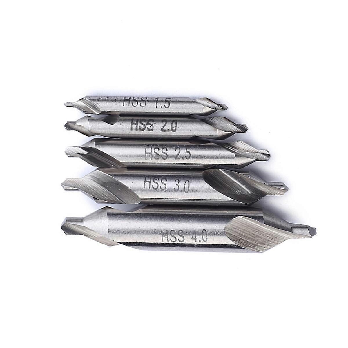Drill Bit Countersink Set Spotting Drill Bit Prevent Drill Walking Mechanics 5Pcs
