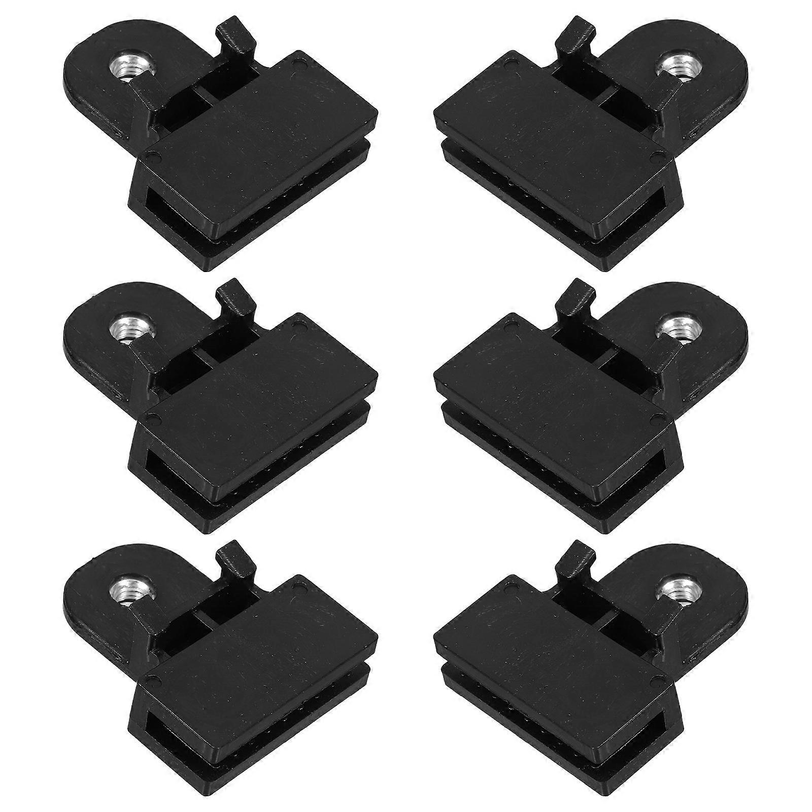 6pcs Window Regulator Repair Clips for Multiple Car Models   Durable Glass Channel Holders for Easy Window Fix and Modification   Black