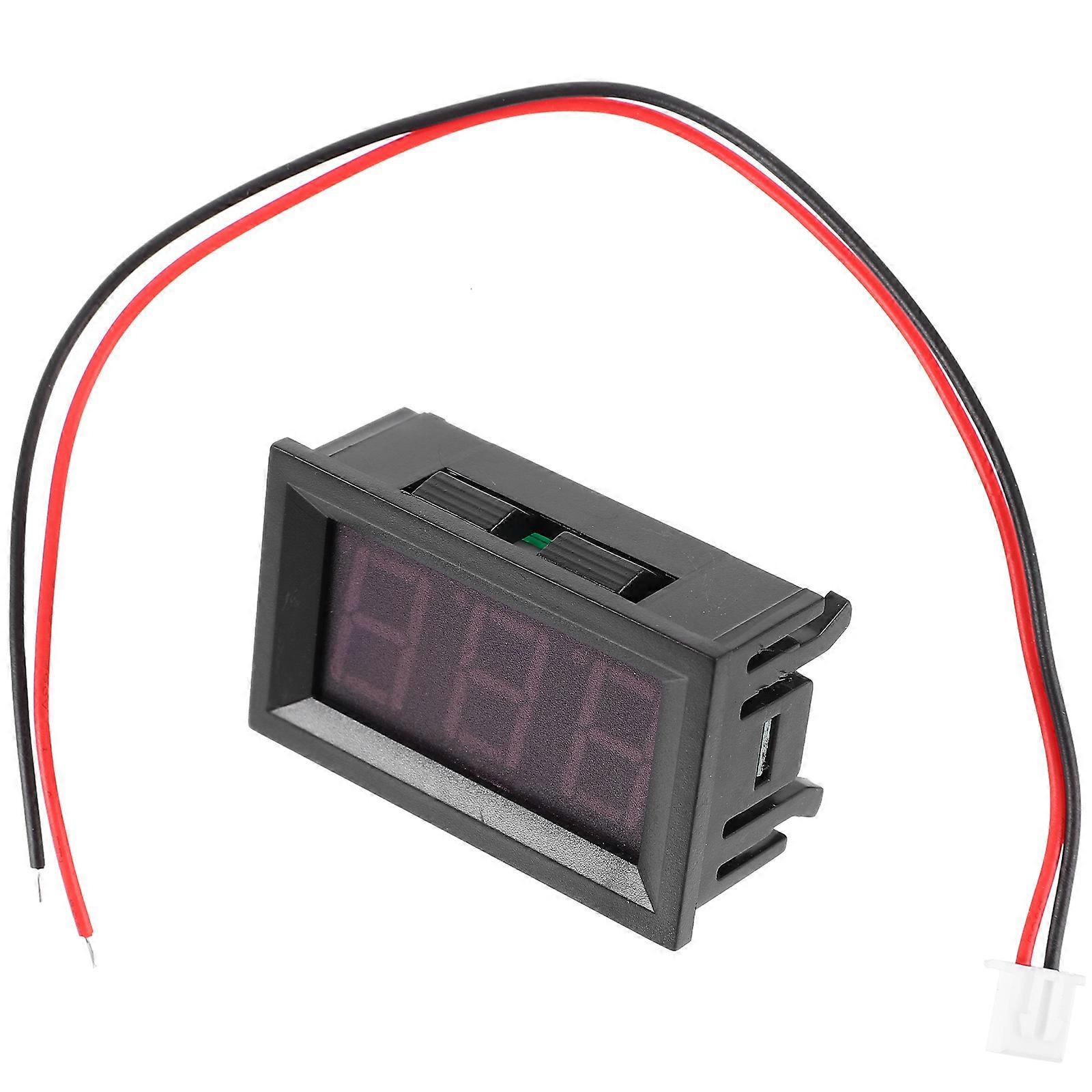 Voltage Meter Head 25-500V Voltage Gauge Head For DIY Enthusiasts Red 4.80X3.00X2.30cm Voltage Measurement 1Pack