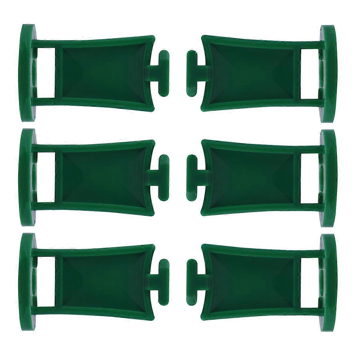 50pcs Green Plastic Plant Hangers Hooks for Garden Use with Durable Design and Stable Framework