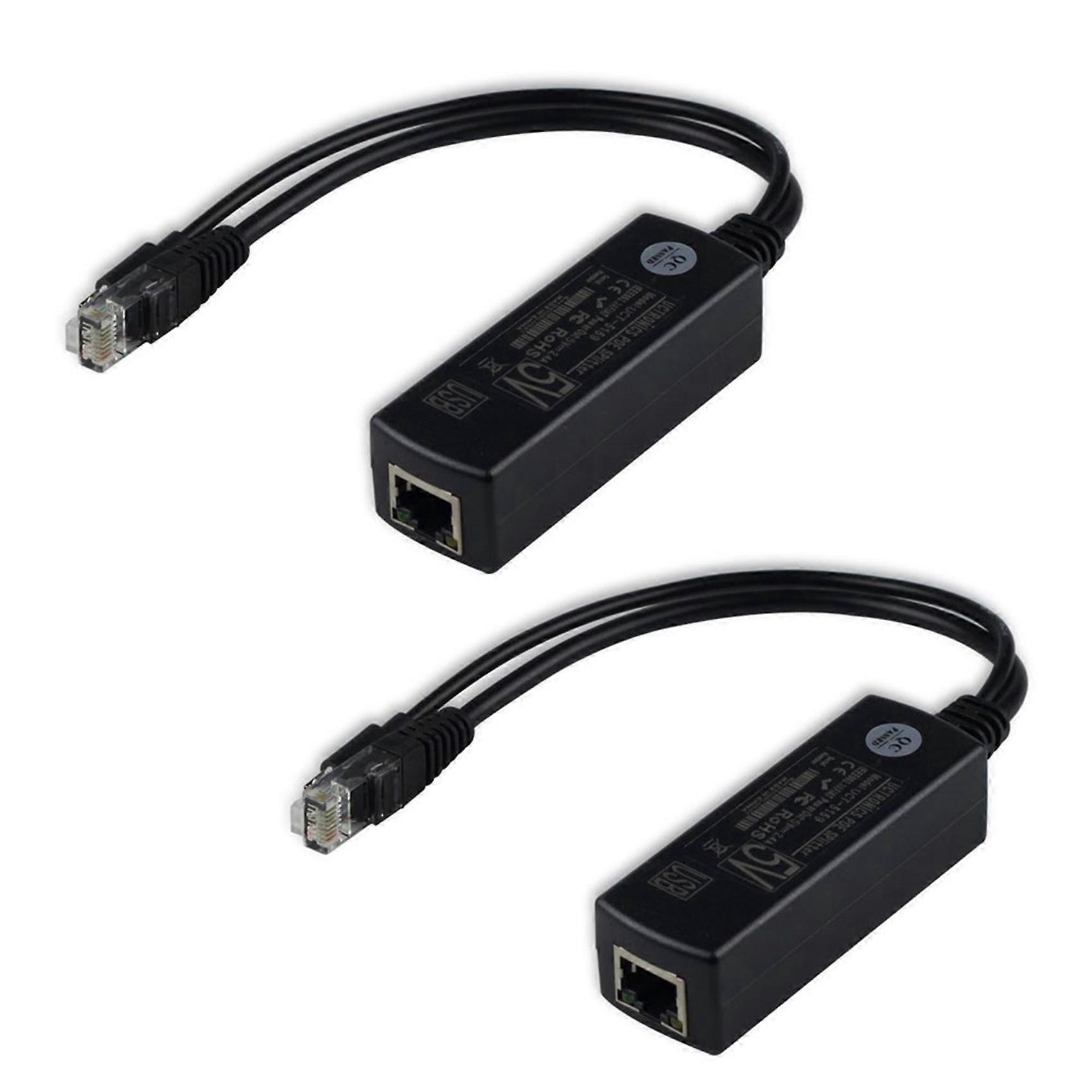 2X POE Power Supply Module Standard Isolated Splitter 48V to 5V2.4A USB Interface Splitter