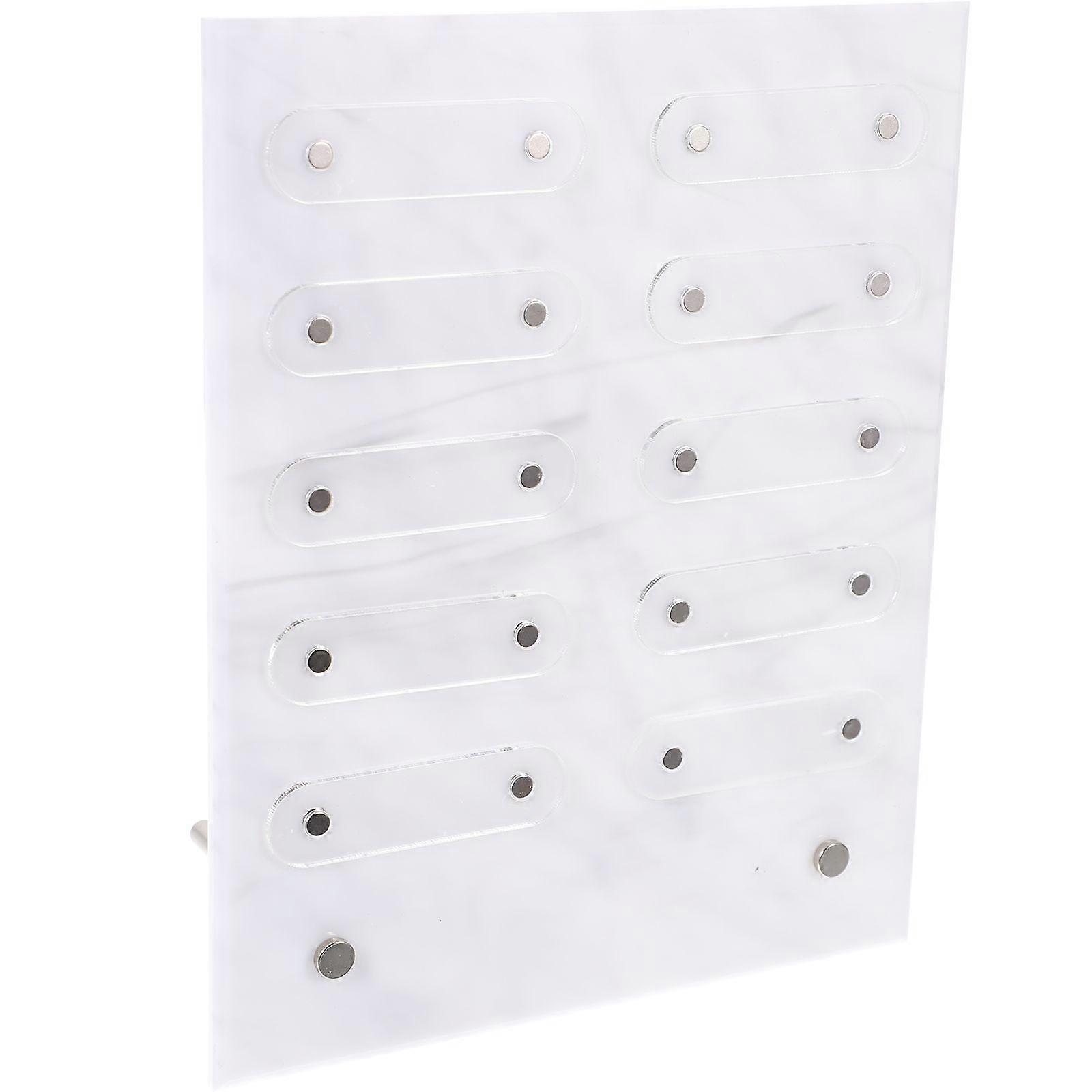 Detachable Nail Sample Display Stand Marble Pattern Nail Color Chart Board Frame Practice Nail Art Display Shelf Salon Practice Manicure Holder Showin