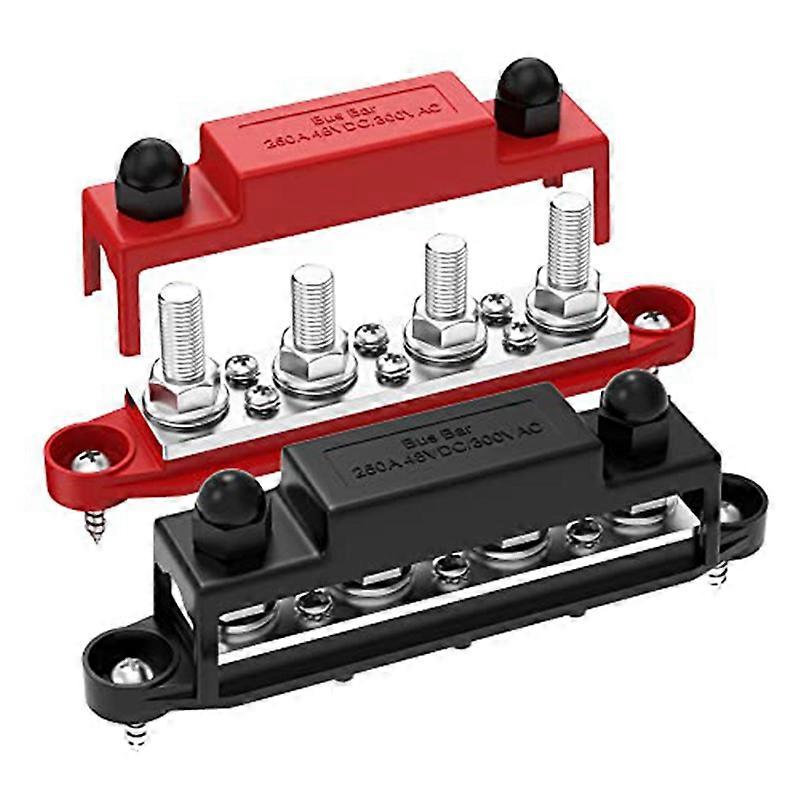 250A 12V Bus Bar Battery Power Distribution Block Car Audio