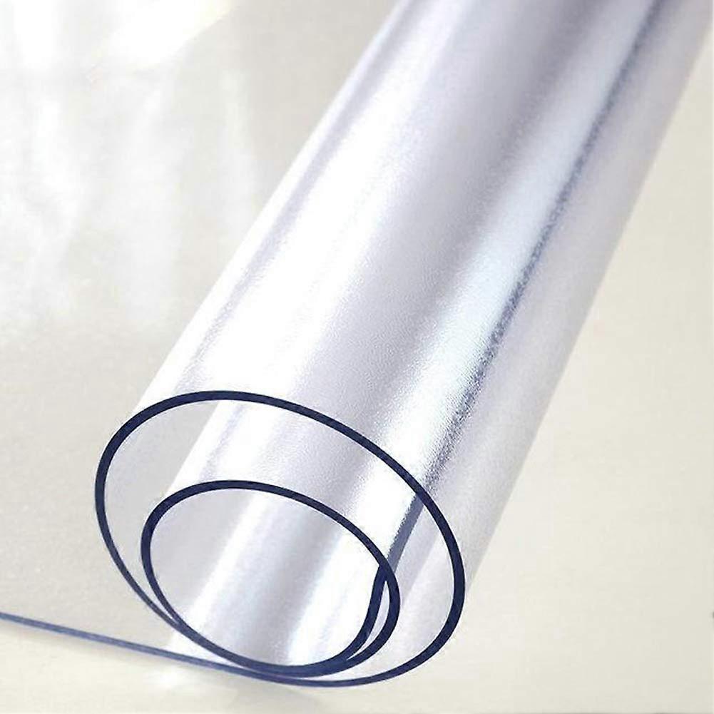 Transparent Desk Pad, 70 x 45 cm, Large Mouse Pad, PVC Desk Mat, Heat Resistant Table Protector, Waterproof Laptop Desk Pad for Office and Home