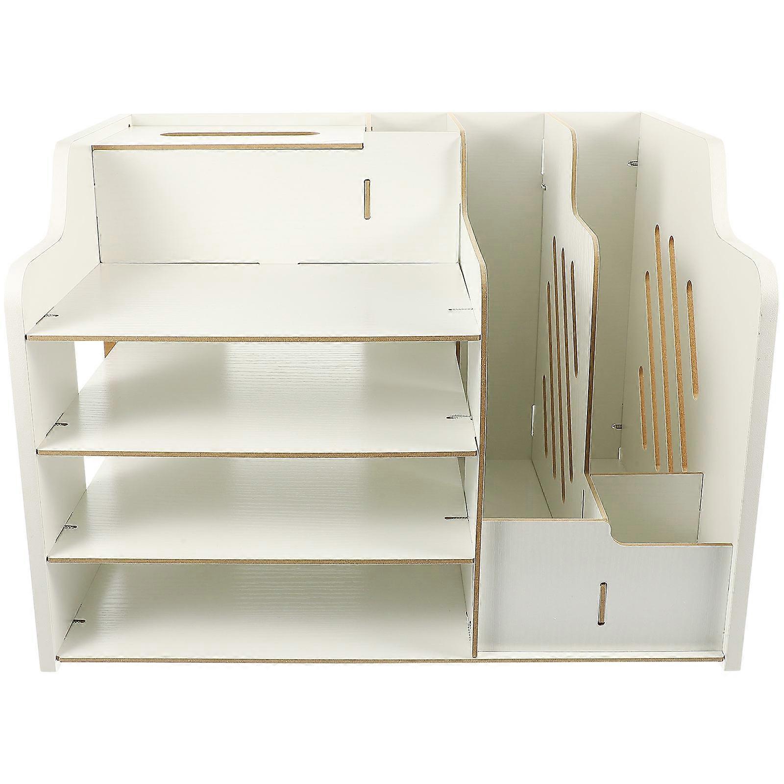 Desktop Files Holder Multilayer Table Organizer Multiuse Desk Organizer Office Supply
