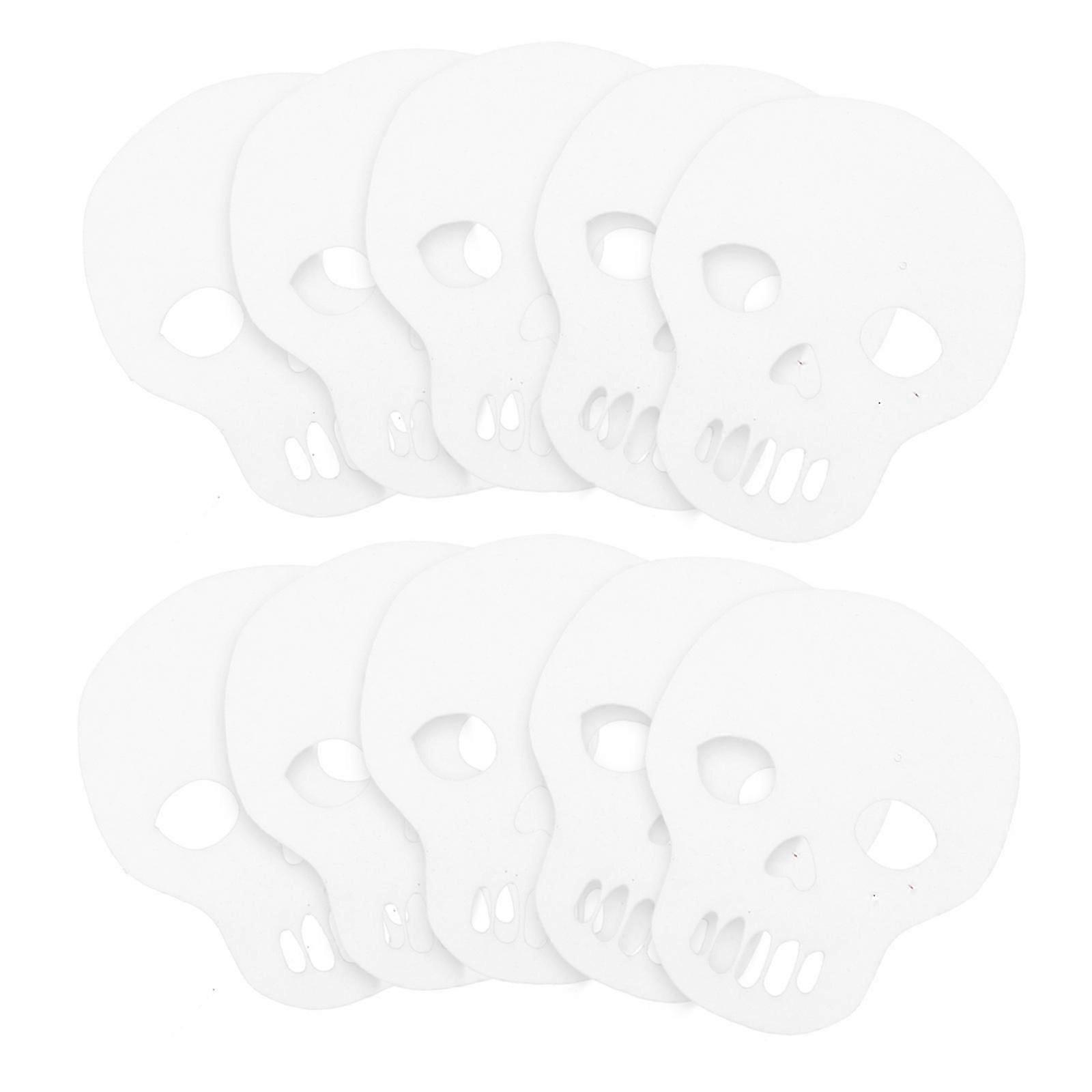 Halloween Skull Confetti Table Decorations White 3x2.5cm Paper 200Pcs