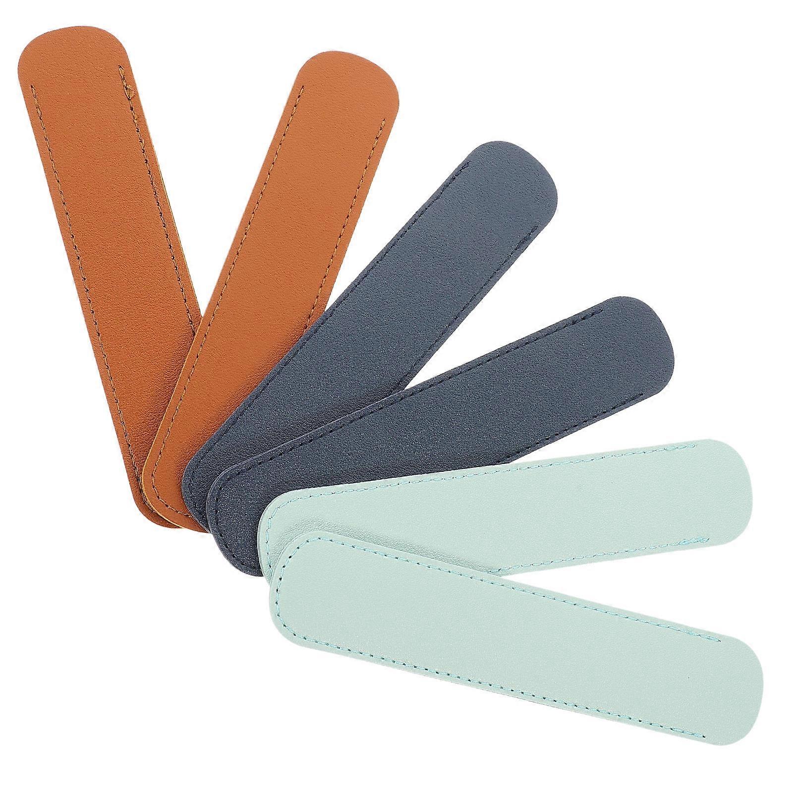 6 Pieces PU Pen Holder Case for Storage Use Assorted Color Lightweight and