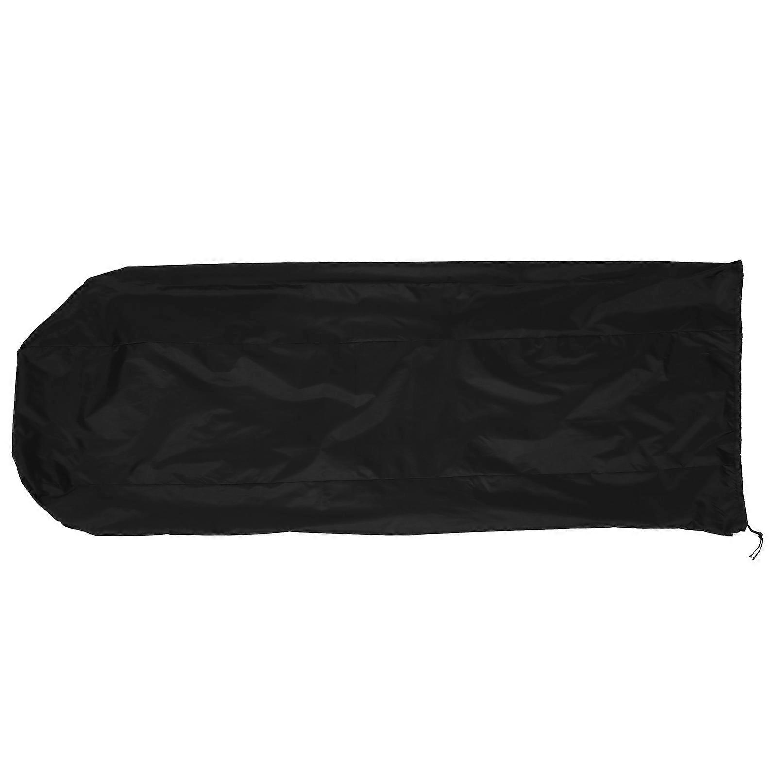 Black Oxford Fabric Rotary Washing Line Cover for Protection with Heavy Duty Zip and Draw String 1Pc
