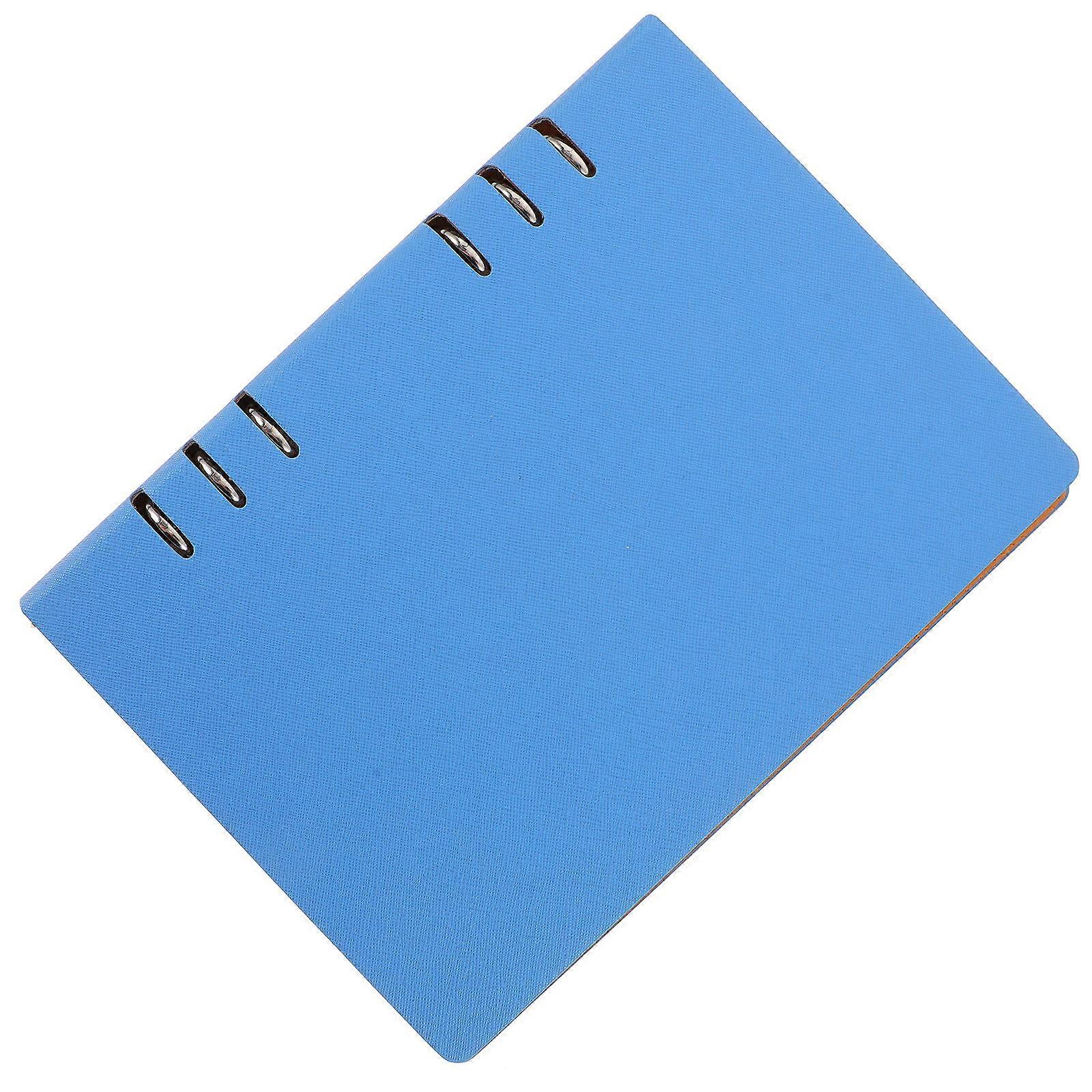 Skyblue PU Journal with Refillable Pages for Writing Use Fashionable Design Large Capacity 8.5 x 11 inches