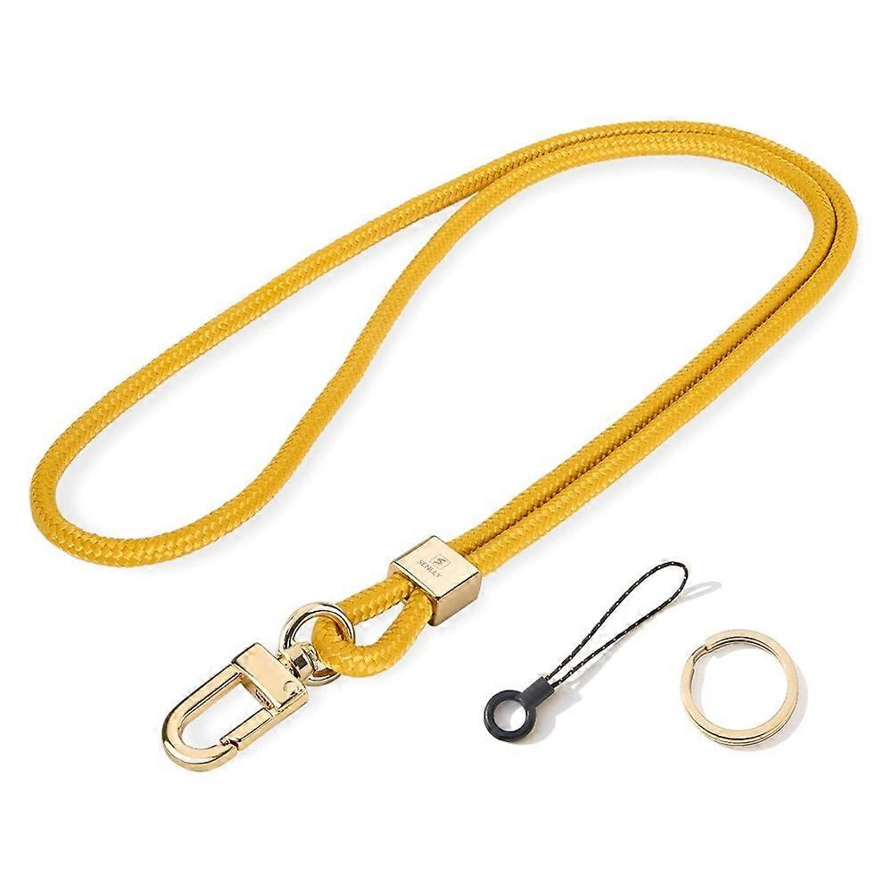 Cell Phone Lanyard Polyester Neck Lanyard Strap KeyChain ID Badge Holder, Folded Length: 52cm