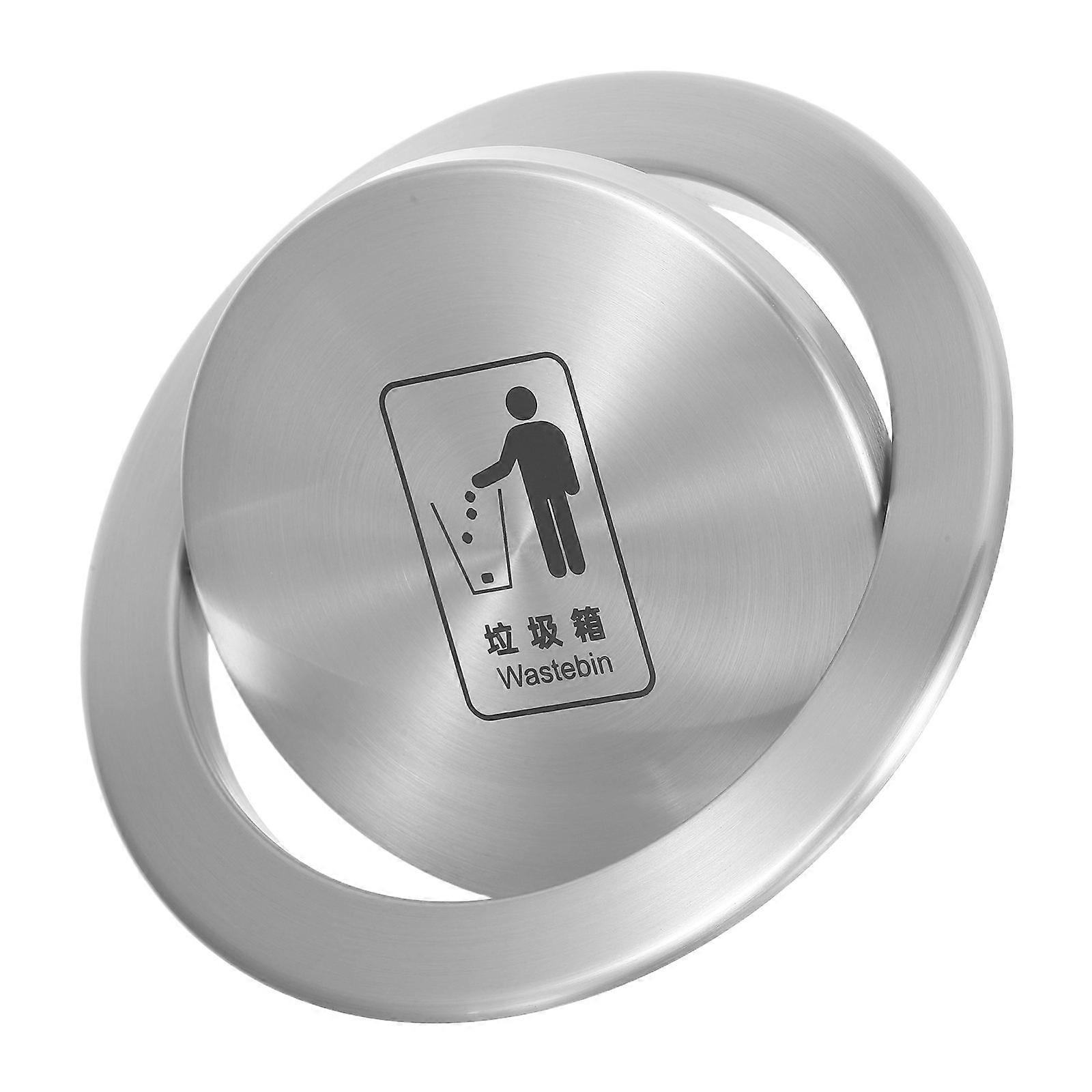 Stainless Steel Flip Trash Can Lid with Grommets for Garbage Bin Flap