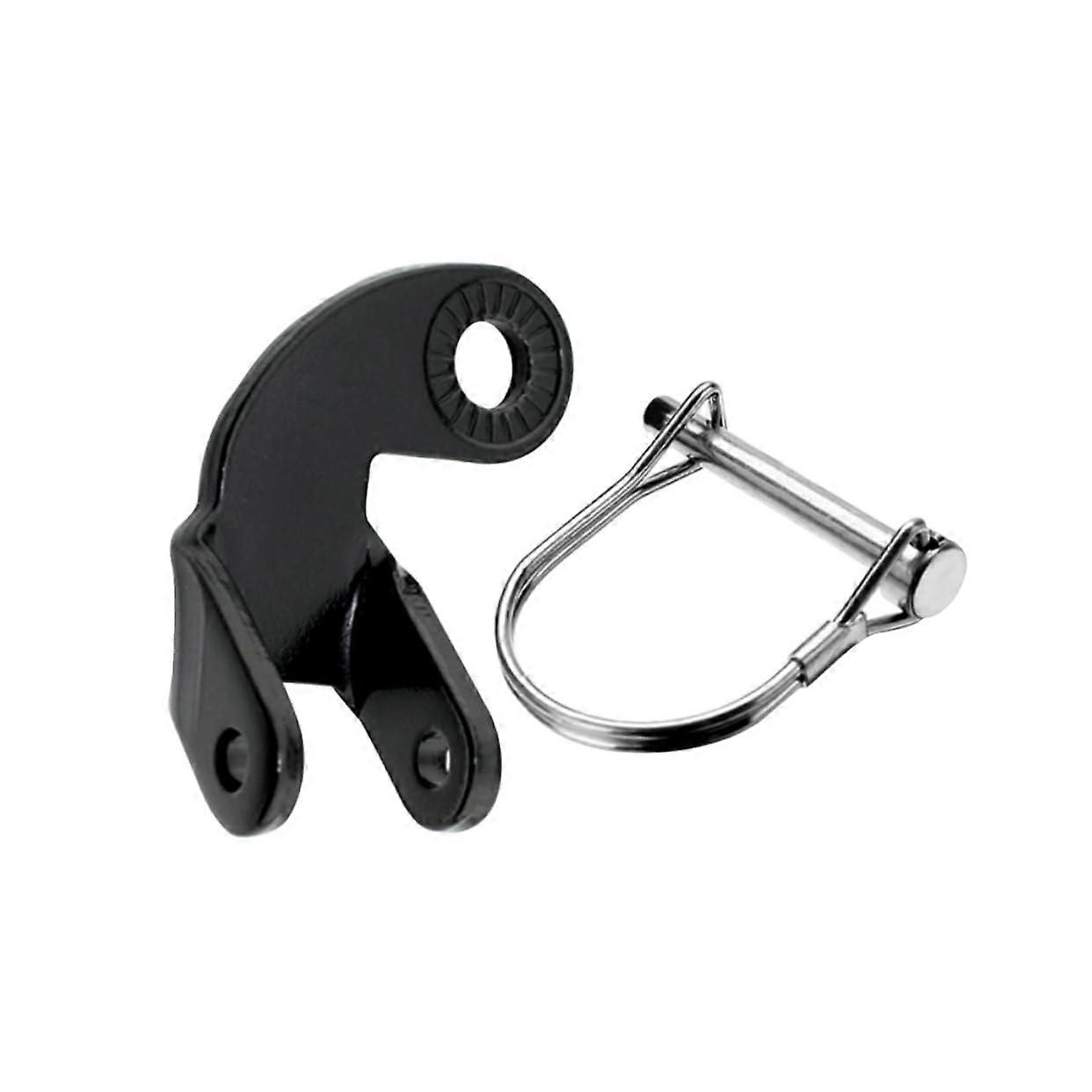 Trailer hitch made of steel, small child, angled hitch attachment for bicycle, angled hitch attachment for trailer, trailer hitch mounting, black, 1