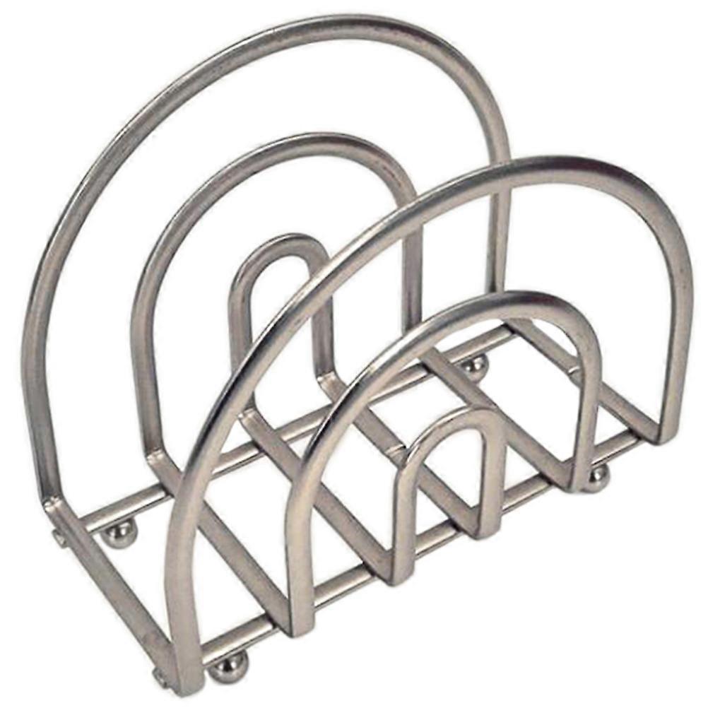 1Pc Cutting Board Rack Tissue Storage Container Practical Napkin Holder in Silver