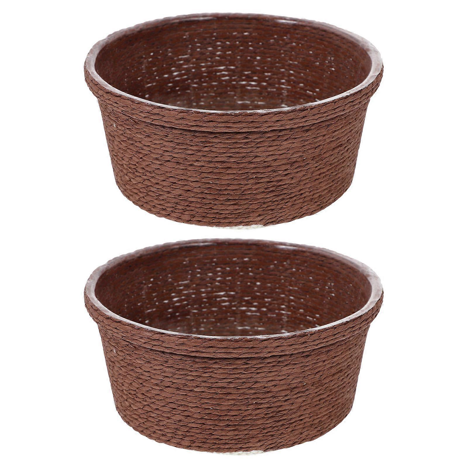 Decorative Desk Flower Pot Chocolate Color Perfect For Friends Who Love Growing Flowers 2Set