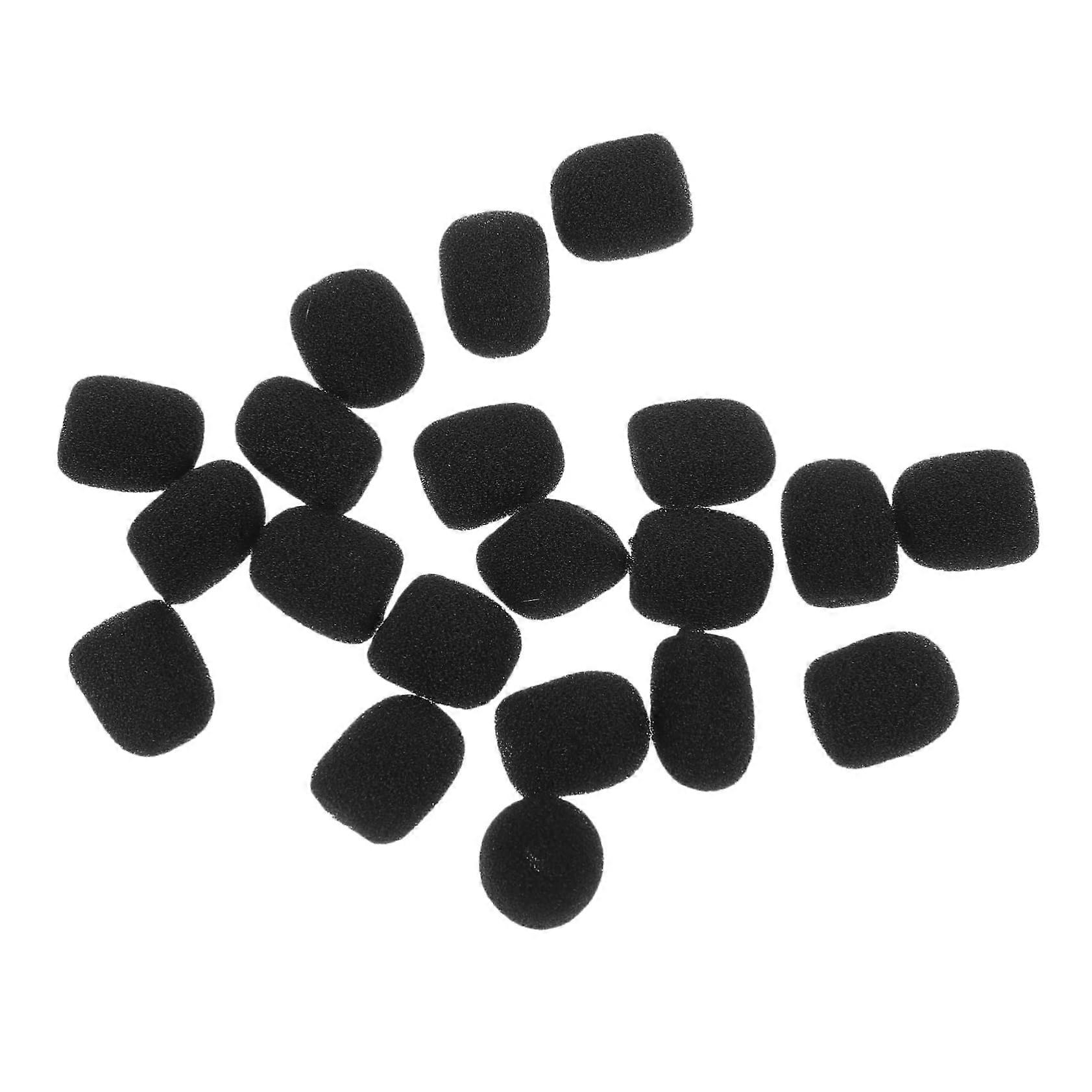 20 pieces microphone covers sponge windshields for headset microphones, effective noise reduction for clear audio quality Ref: 7447