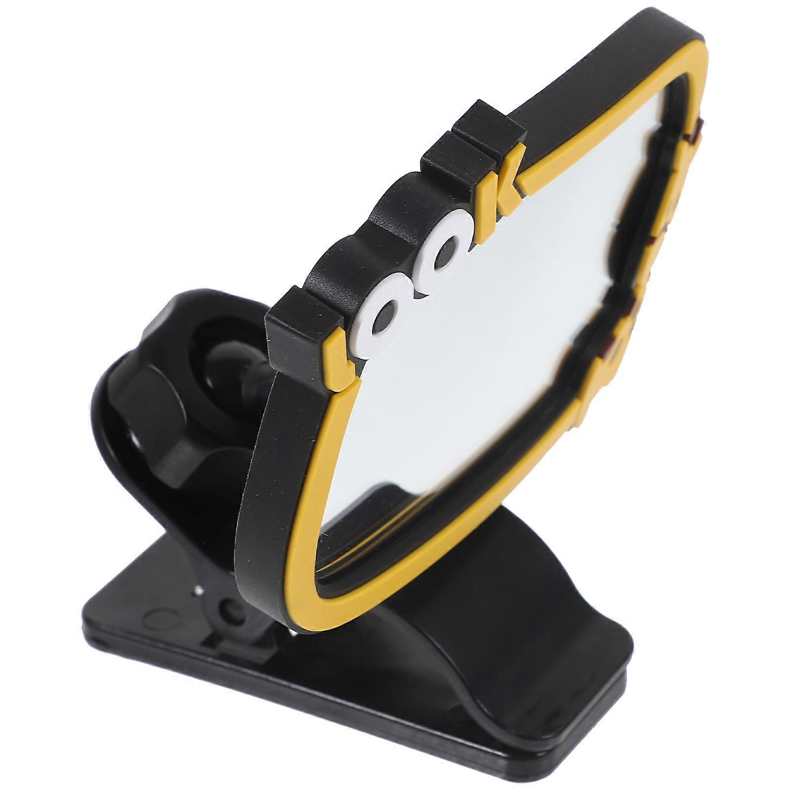 Baby Car Mirror for Safe Rear View Monitoring with Wide Angle Clip On Design Rubber 8.5x6.5 Inches
