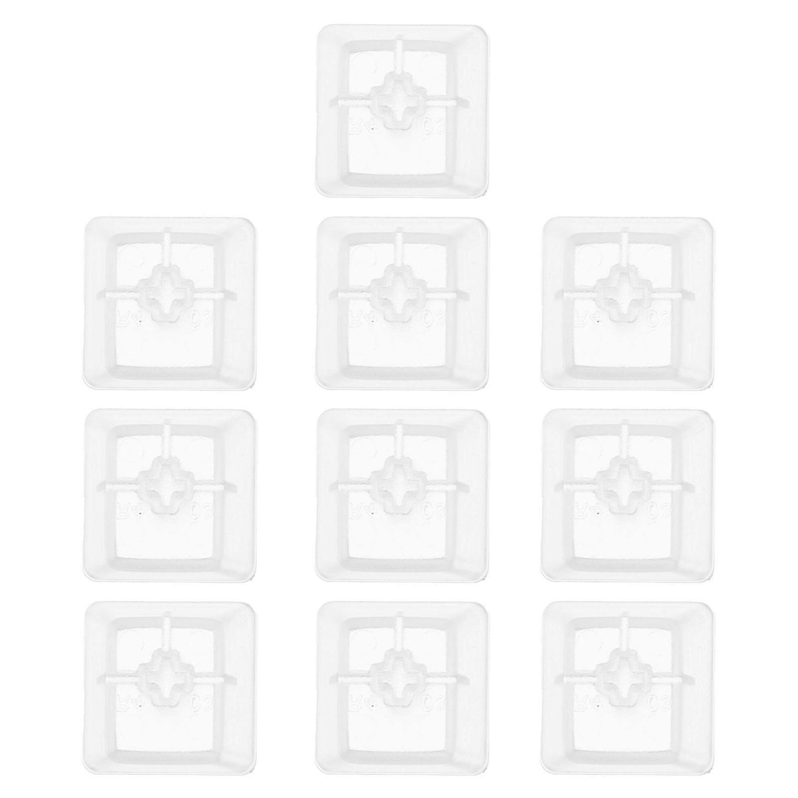 10pcs Key Mechanical Keyboard Accessory Keycap Transparent Keyboard Key Protector