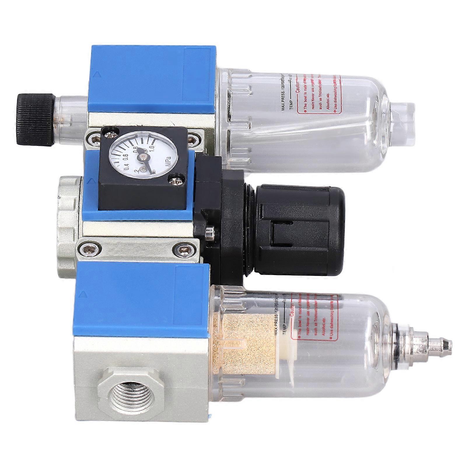 Compressed Air Filter Regulator Lubricator Combo Water Oil Separator 3 in 1 3 UnitGC200-06