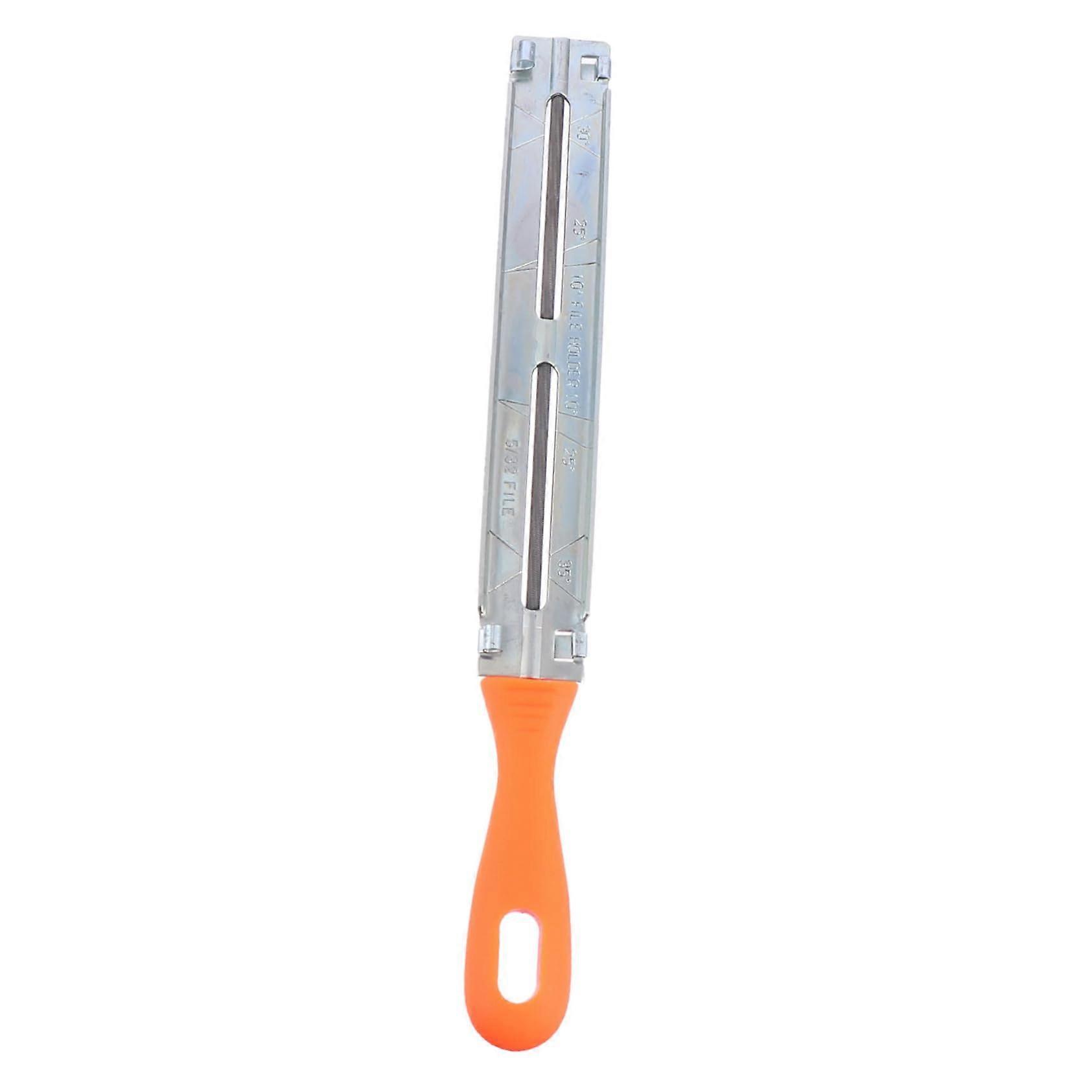 chainsaw sharpening kit with sturdy handle, files for precise sharpening