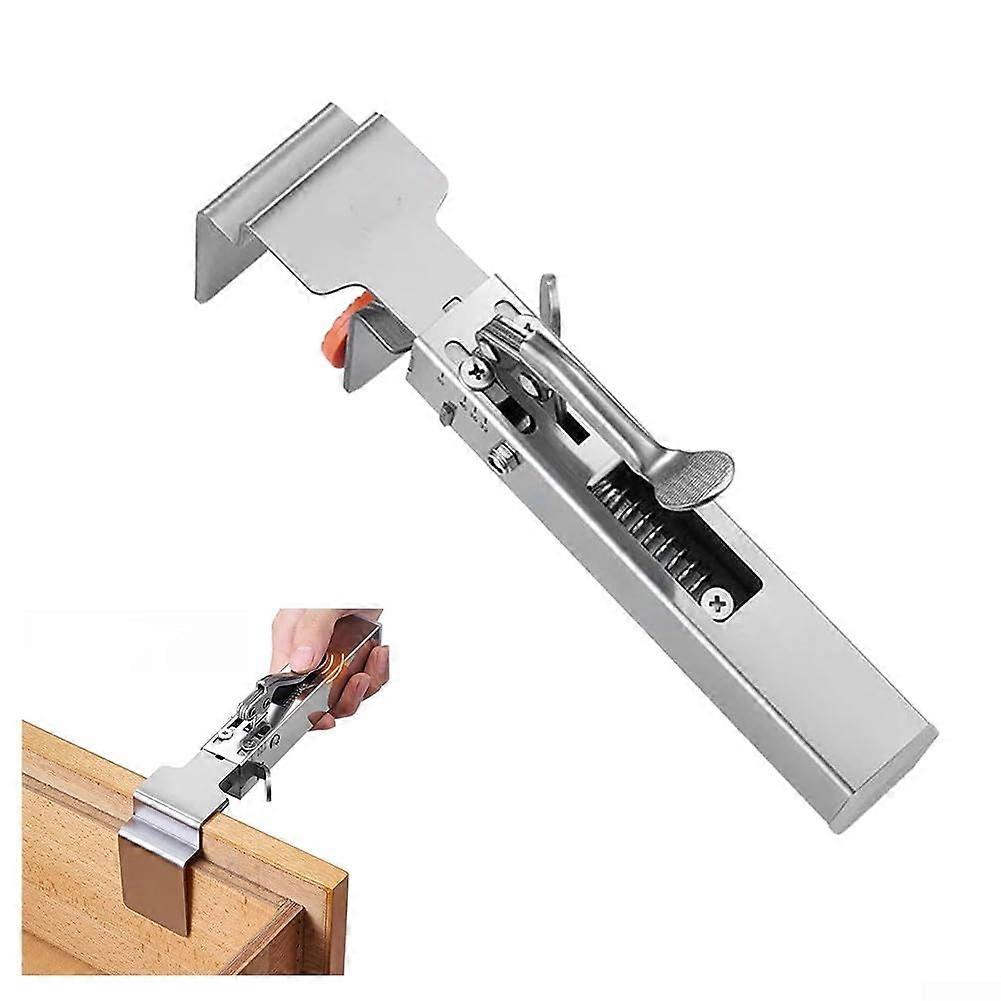 Adjustable drawer fixing clamp stainless steel drawer fixing clamp drawer plate front mounting clamps fixing clips for secure cabinet drawers