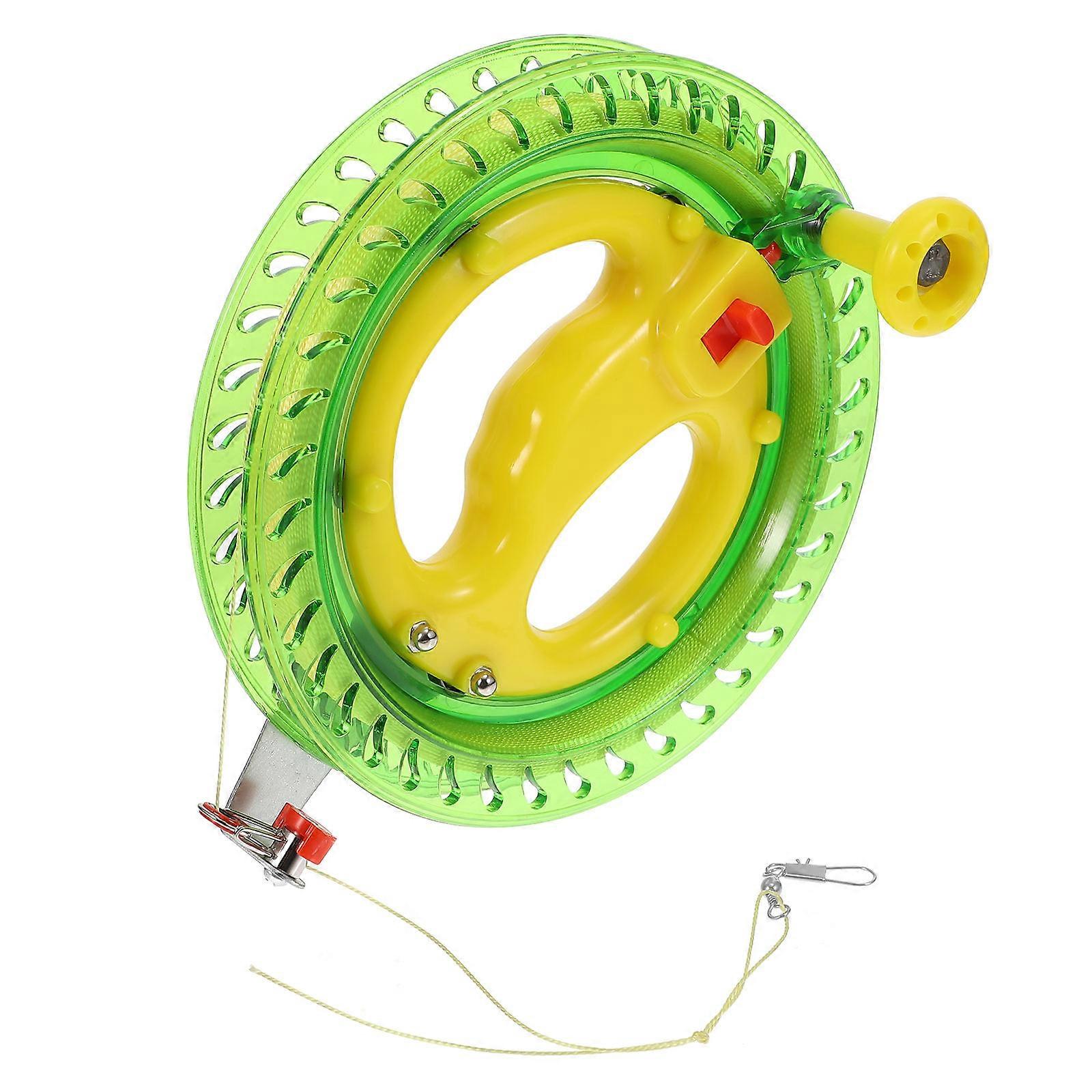 Green ABS Wheel for Outdoor Use Lightweight with Line Professional Winding Tool 7.8 Inches