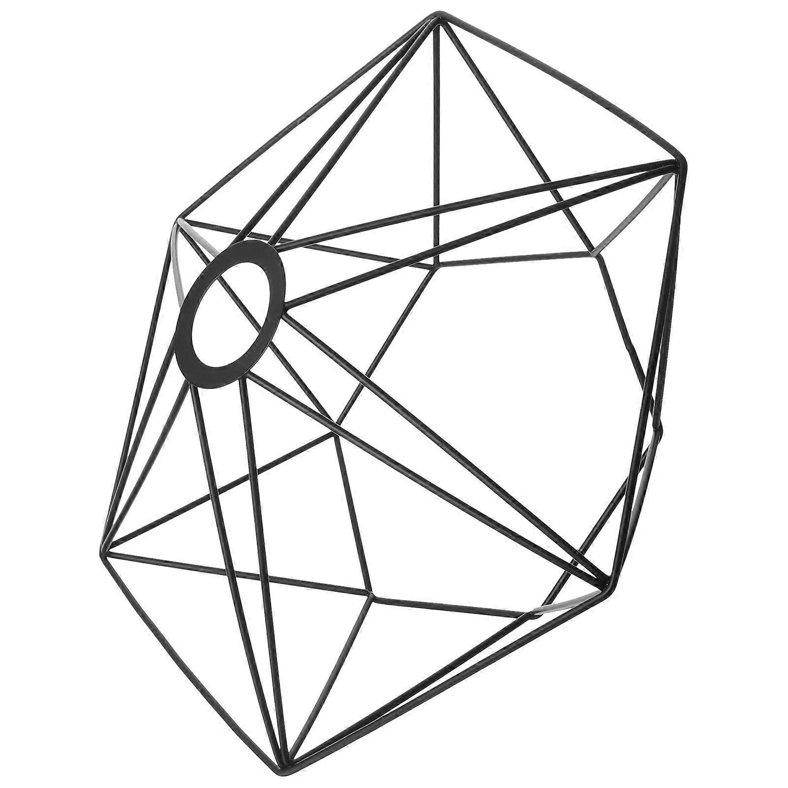 Retro Lampshade Pendant Light Shade Artistic Structure Simple Lines For Entryway Office Coffee Shop 1Pcs