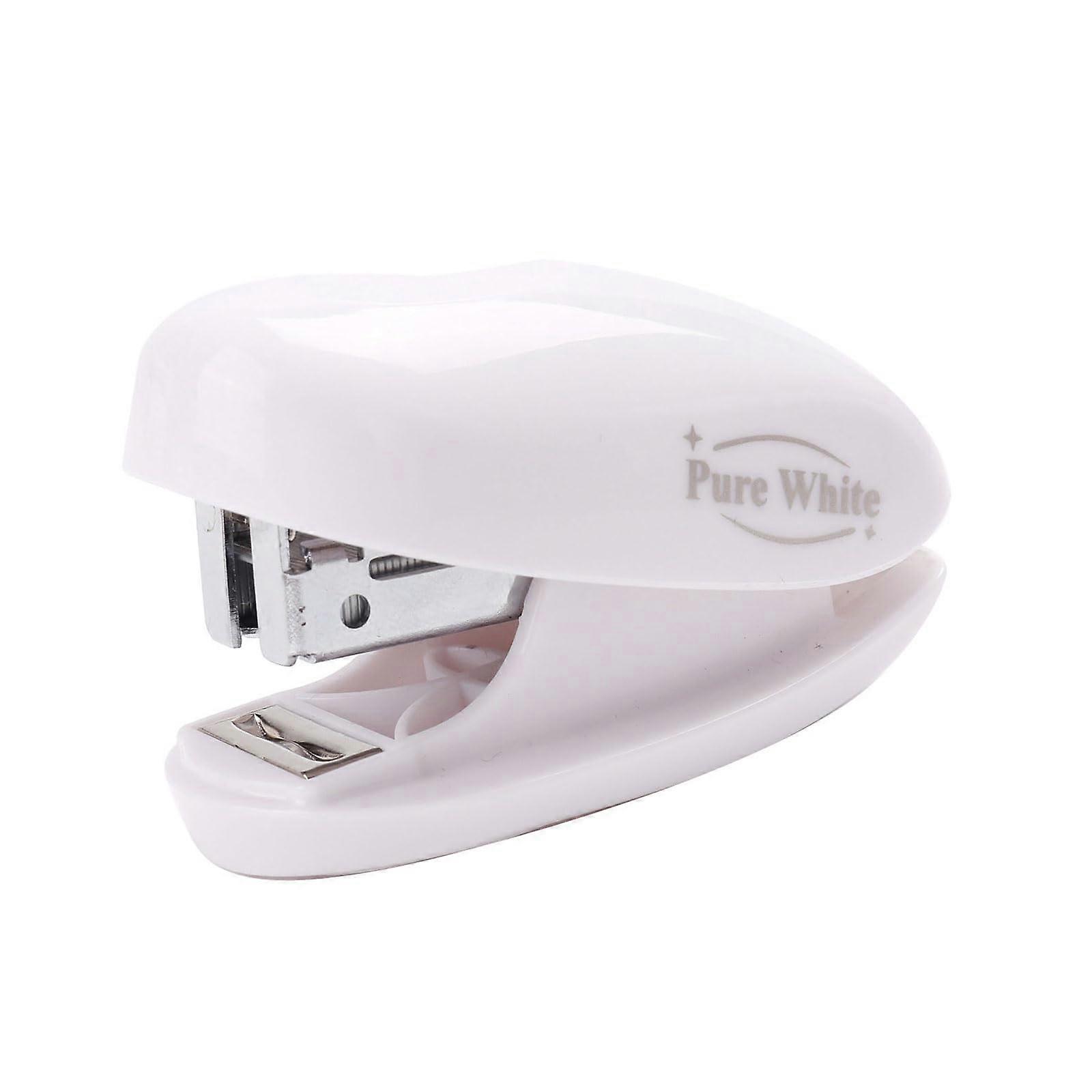 Kleines Heftgeraet Small Stapler With Colored Paper Binding White Desk Stapler Office And School Stationery Compact